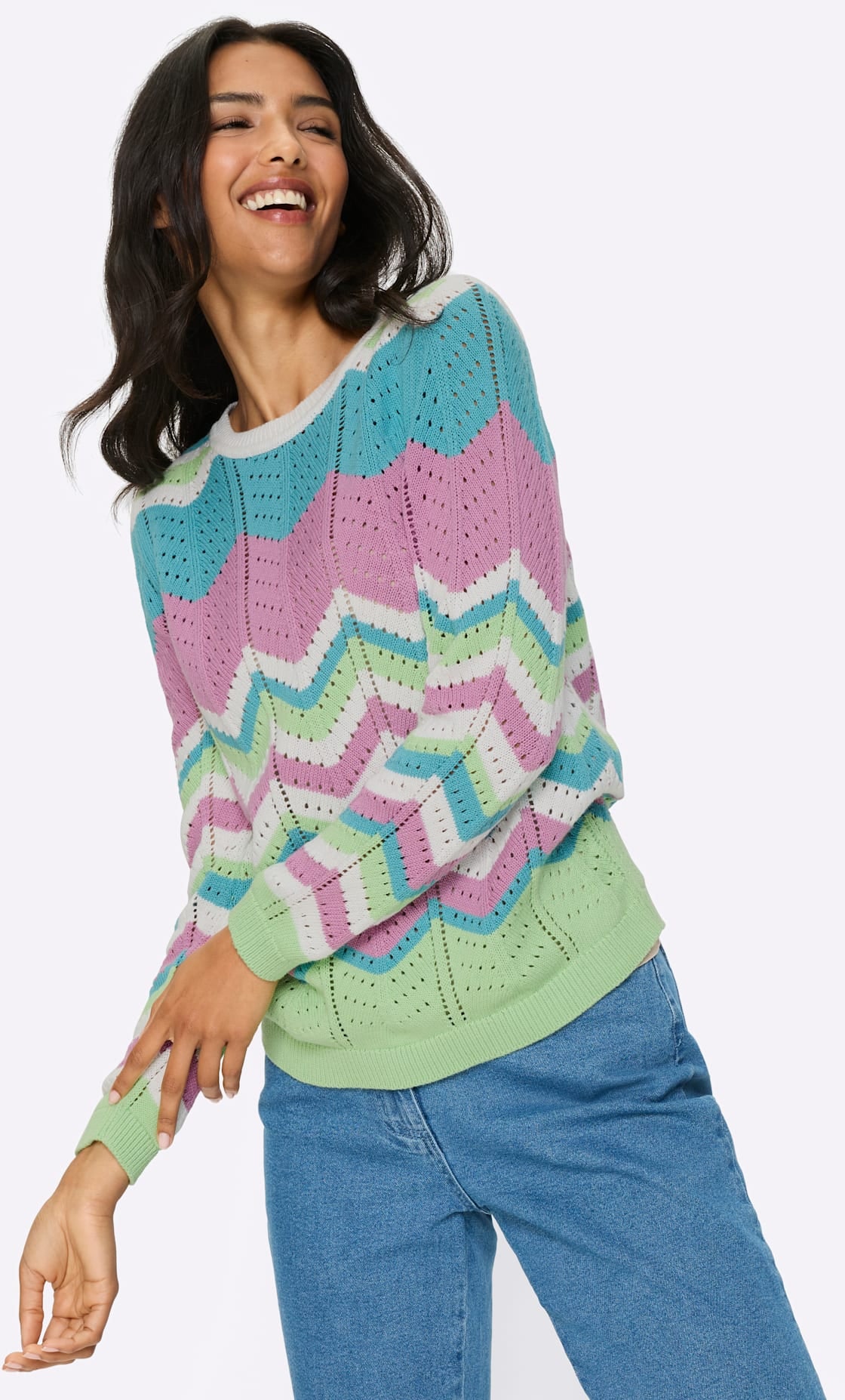 Classic Basics Pull ajouré »Ajour-Pullover«
