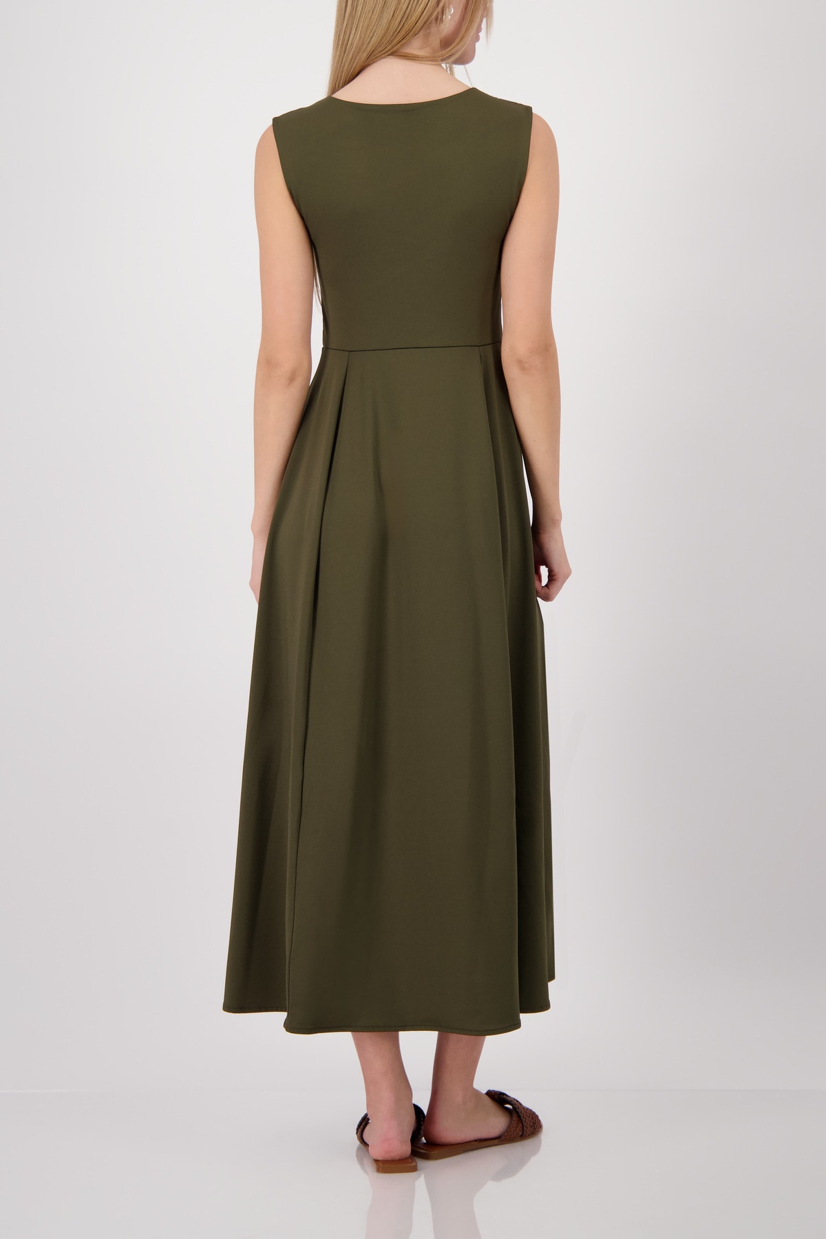 Monari Maxi robe »Kleid uni« Sans poche Regular fit mit Schlitzen