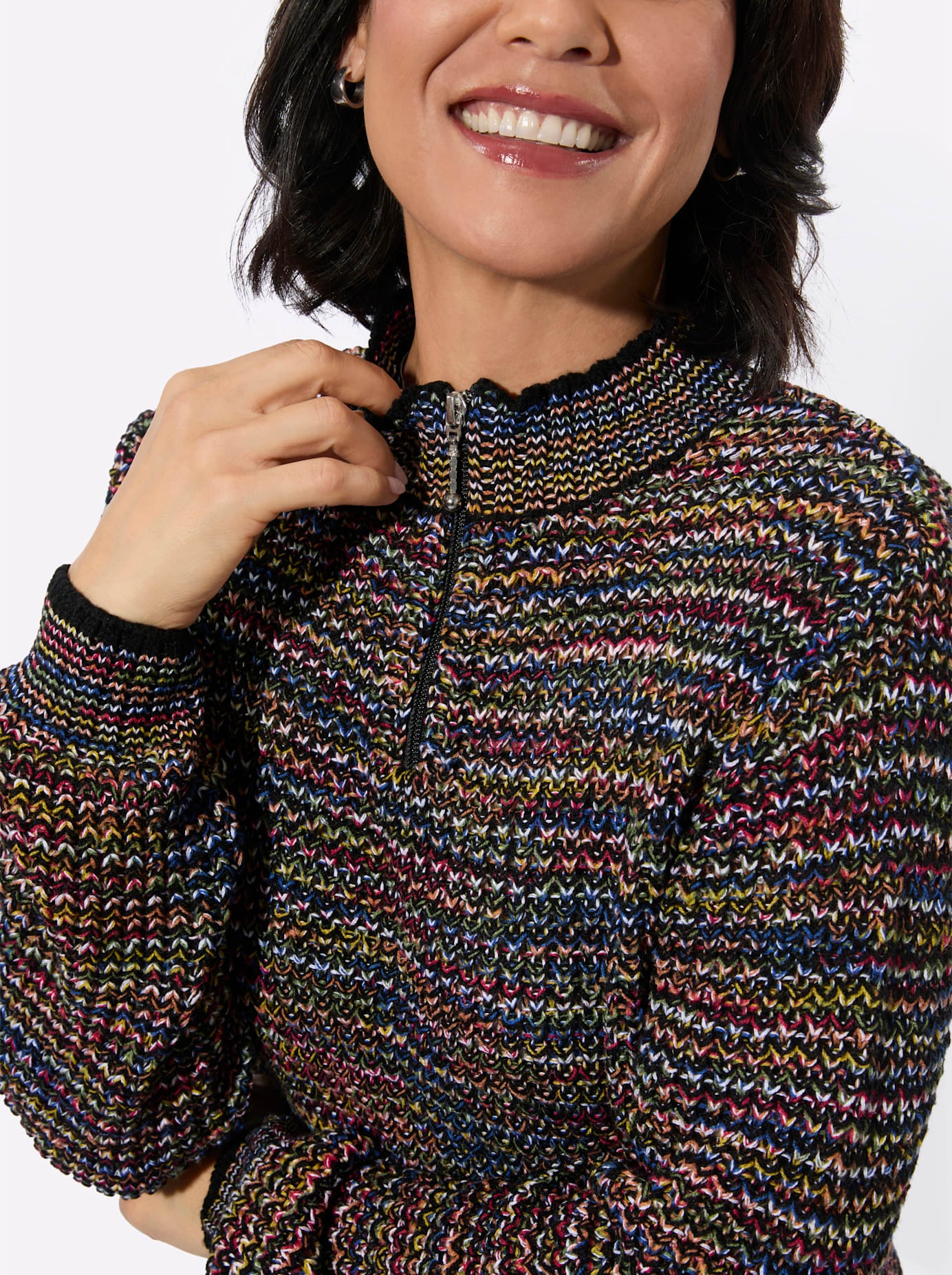 Casual Looks Pull à col montant »Stehkragen-Pullover«