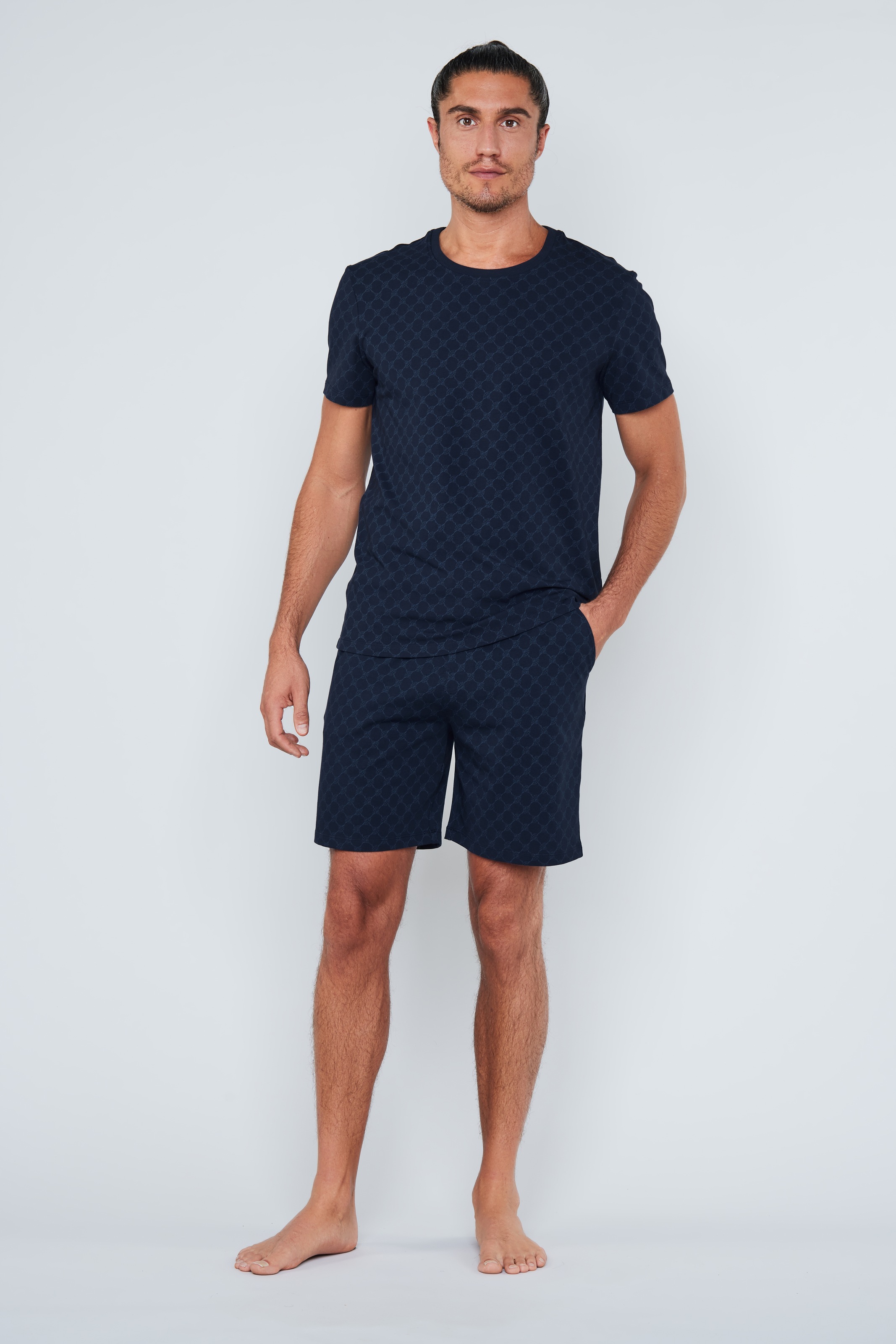 JOOP! Short »Leisure«  mit Cornflower-Alloverprint, elastischer Bund