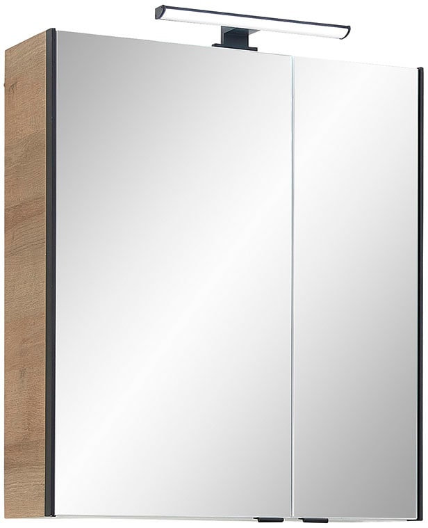 Saphir Ensemble de meubles de salle de bain »Quickset 395 5-teilig, Waschbeckenunterschrank mit LED-Spiegelschrank« 6 cuis tlg.