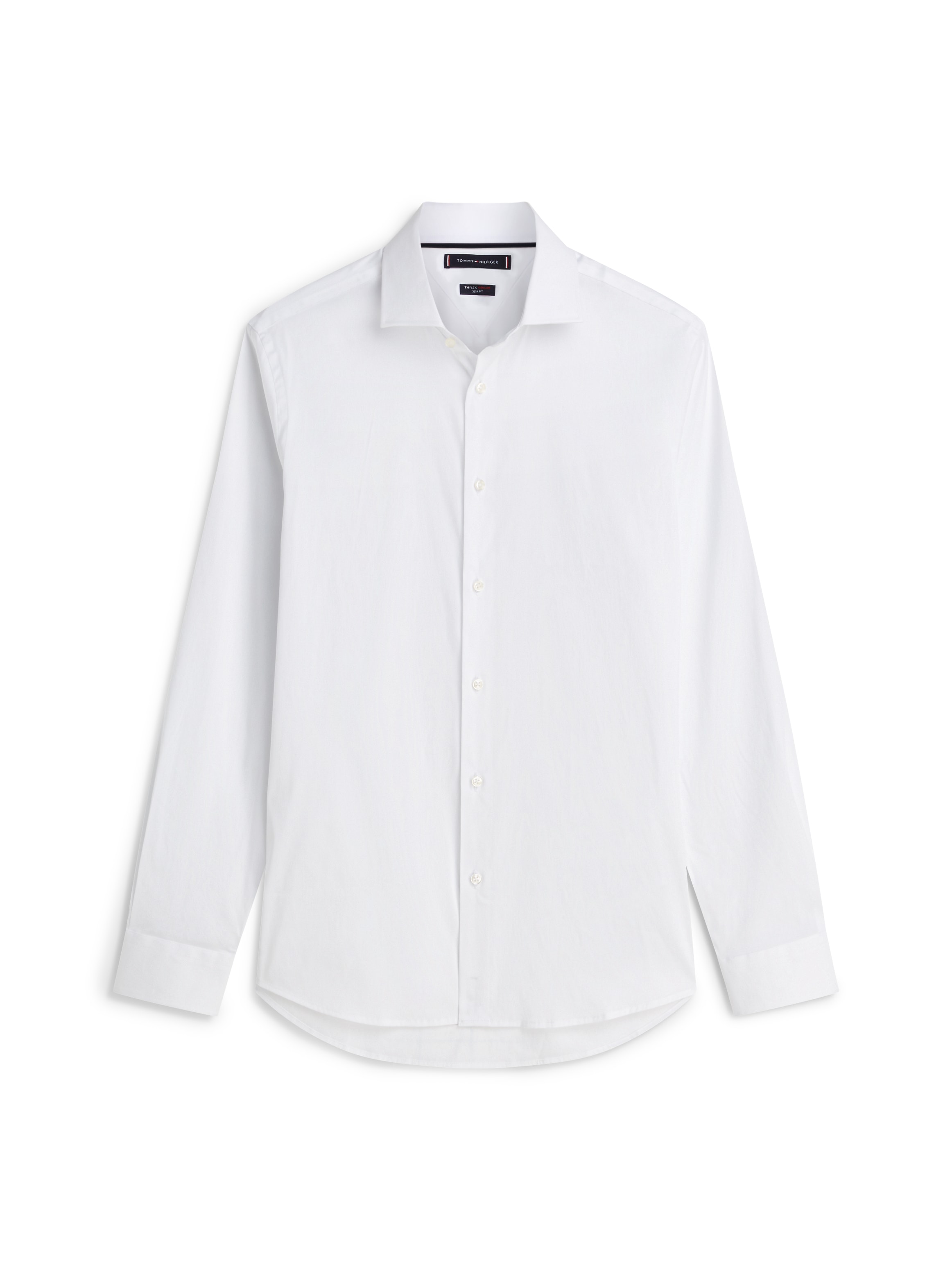 Tommy Hilfiger Chemise à manches longues »DC FLEX COLLAR SOLID« Technologie Flex Collar, col élastique pour un ajustement confortable