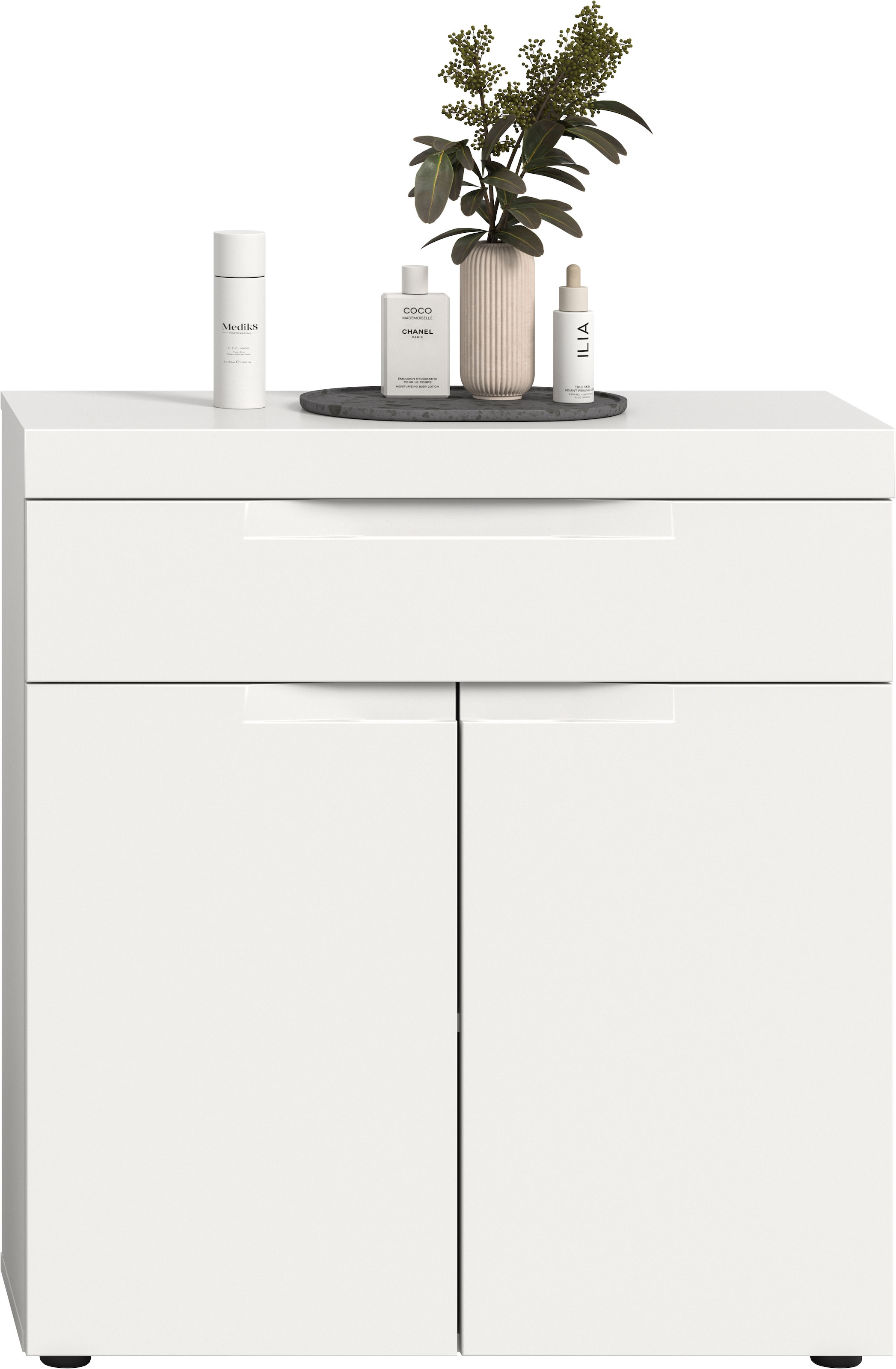 GOODproduct Badkommode »MAOI, Breite 75 cm, 2 Türen, 1 Schubkasten, 2 Fächer« Badezimmerschrank, Schrank, Kommode, Midischrank, Bad, Badezimmer