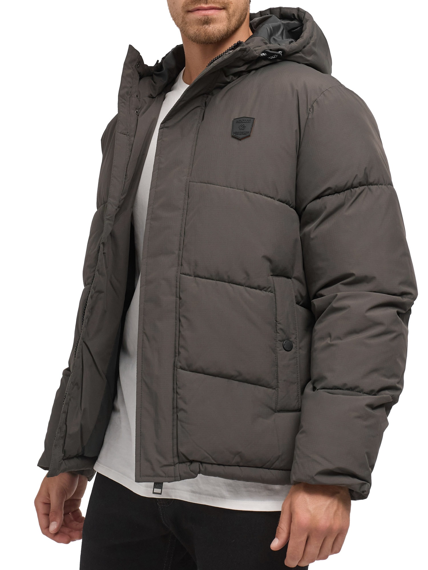 Indicode Steppjacke »INLaurill« mit Kapuze Kunstfaser, regular fit