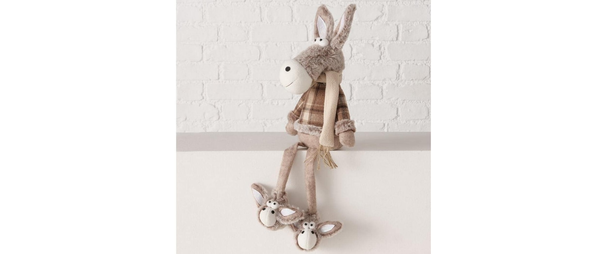 BOLTZE Figurine de Noël »Boltze Kantenhocker Esel Duny «