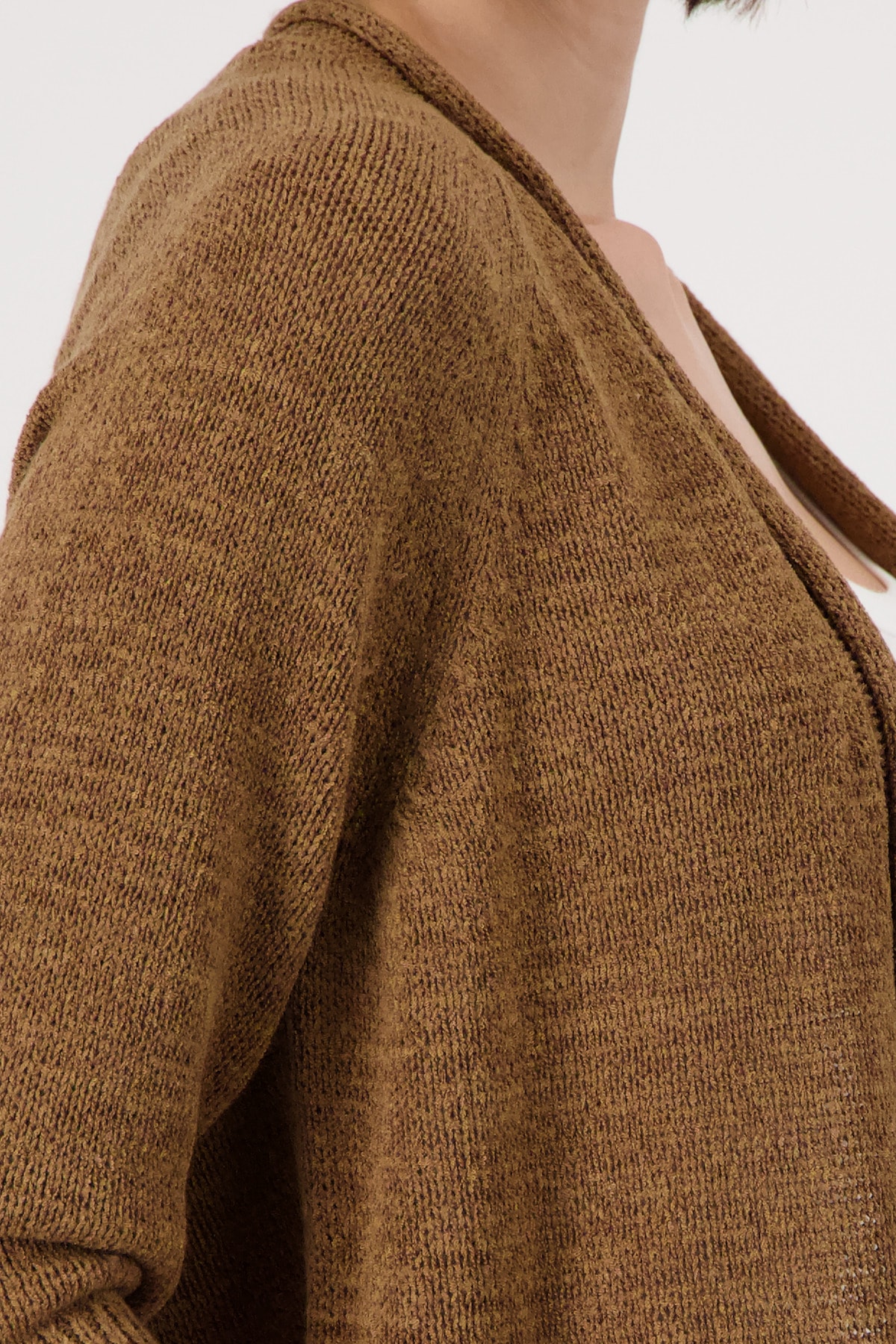 Monari Veste en tricot »Jacke Stricküberwurf Basic« Regular fit mit Halbarm