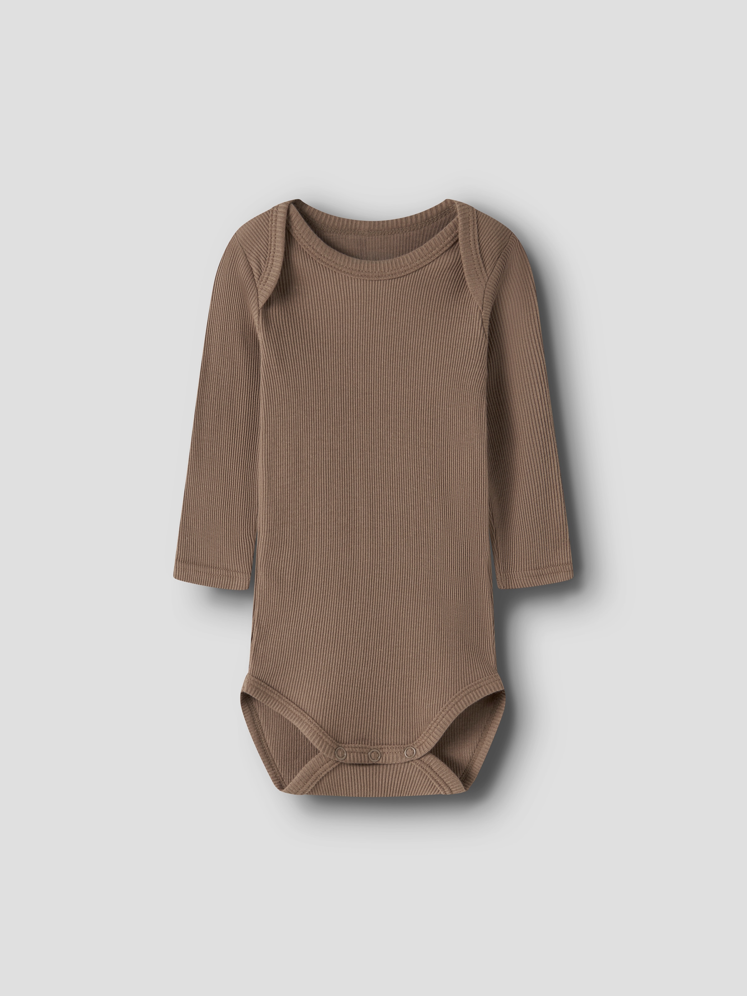 Name It Body à manches longues »NBNBODY für Mädchen und Jungen mit Rippstruktur und Komfort« Paquet, 5 uni, décontracté, coupe régulière, coton, col rond