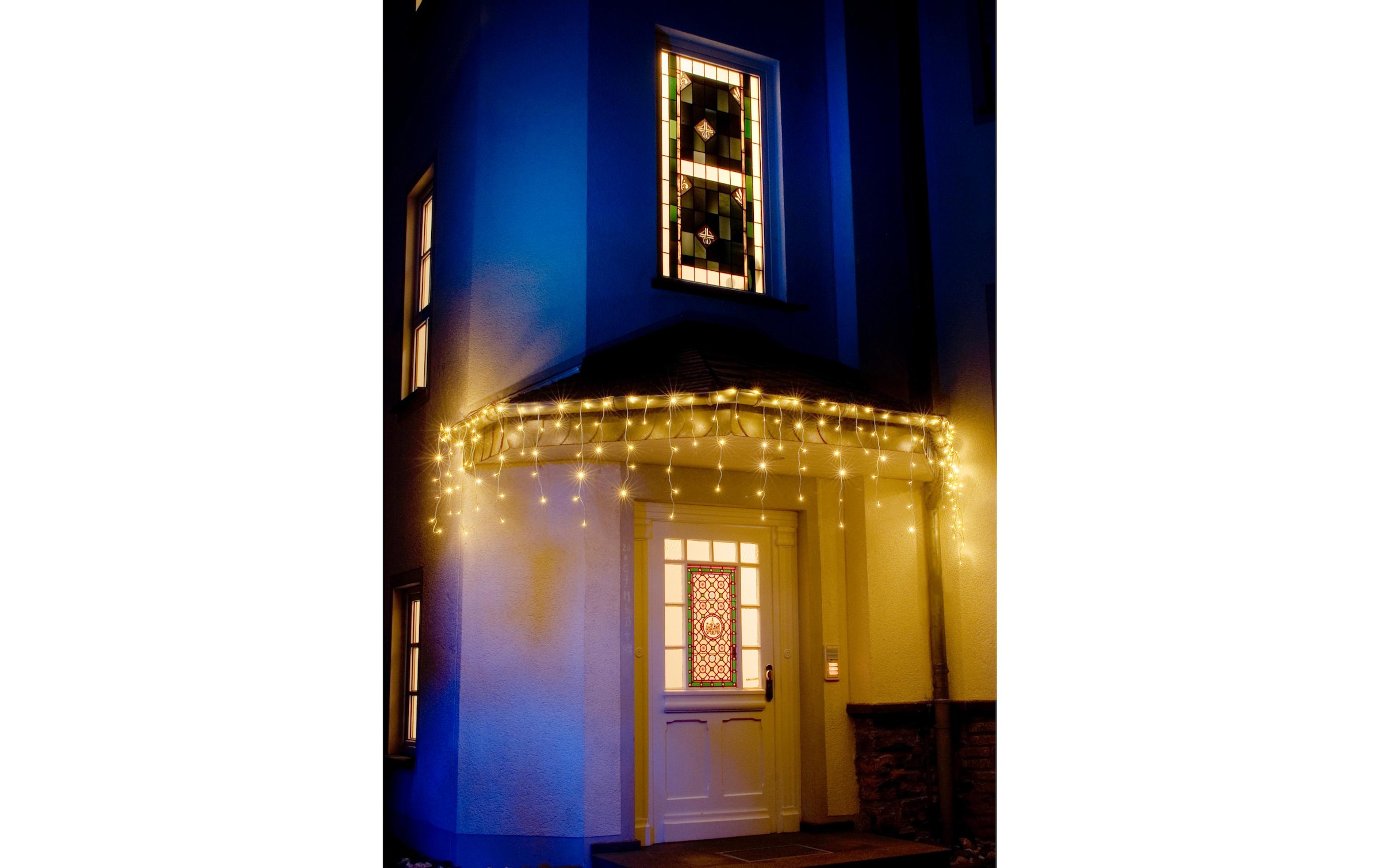 KONSTSMIDE LED-Lichtervorhang »5 m Weiss 200 LED Outdoor« 200 Stk.-flammig