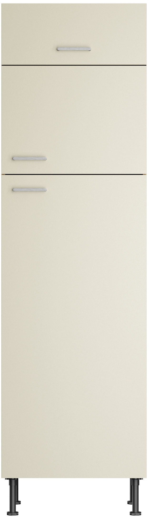 KOCHSTATION Armoire réfrigérée encastrable »KS-Lucy« Breite 60 cm, m. 2 Türen, 1 Klappe, Soft-Close, höhenverstellbare Füsse