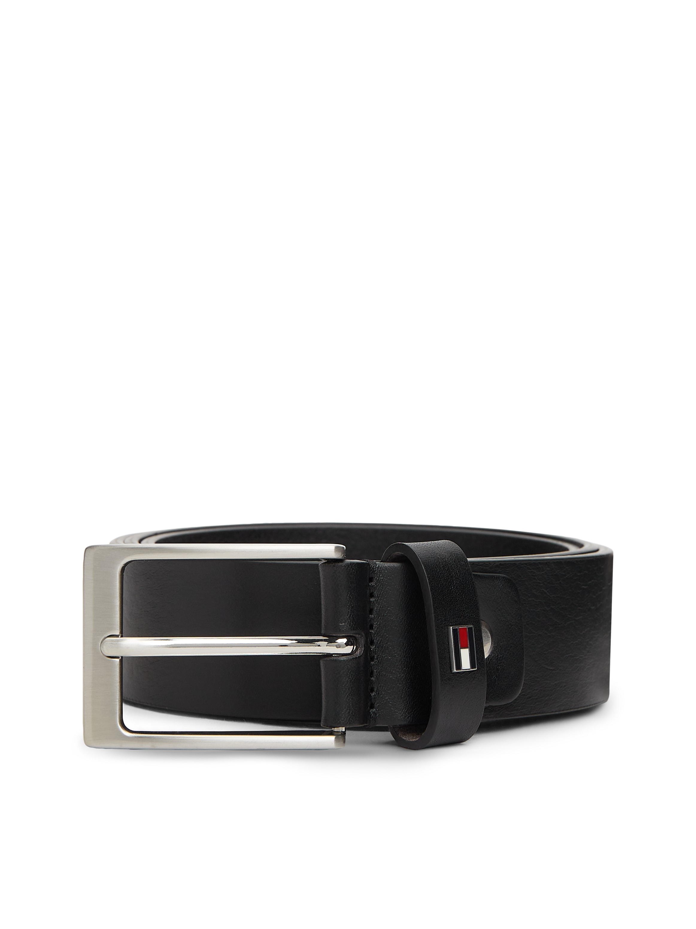 Tommy Hilfiger Ceinture en cuir »LAYTON 3.5 ADJ« avec pin's de label