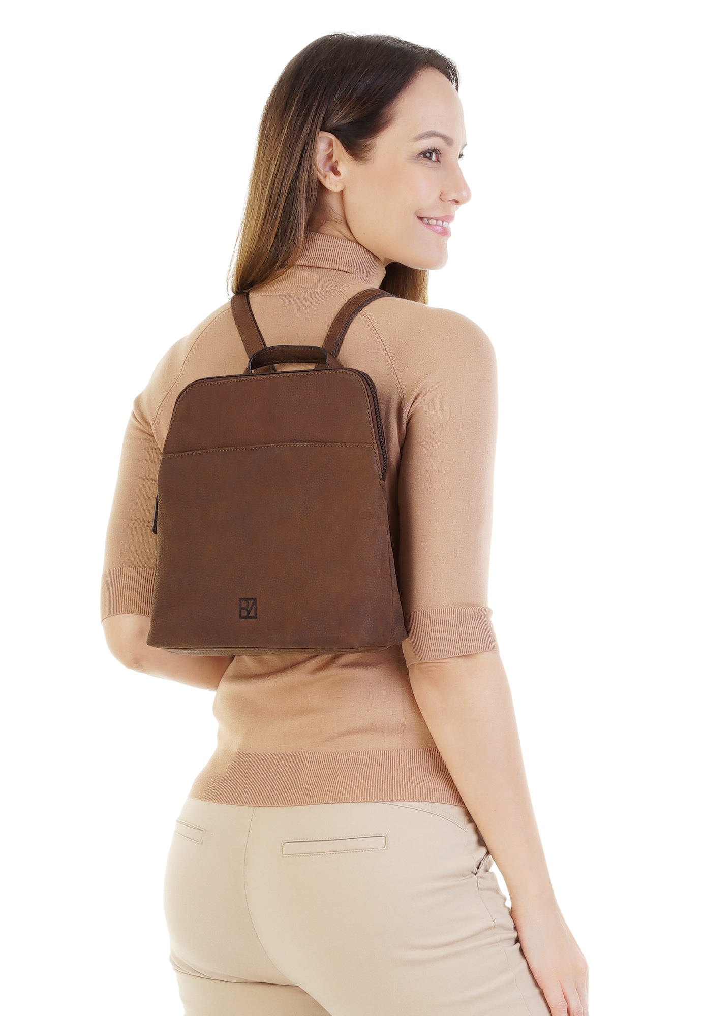 BODENSCHATZ Cityrucksack echt Leder