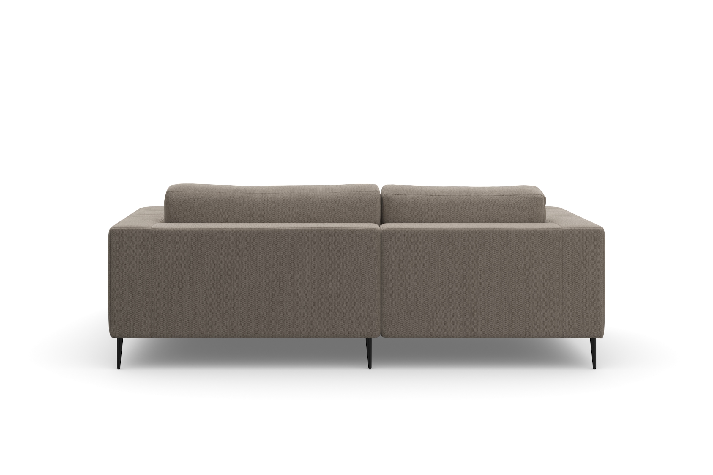 DOMO collection Ecksofa »Modica kompakt und elegant, Breite 244, L-Form« Auch in Cord, Fusshöhe passend für gängige Saugroboter!