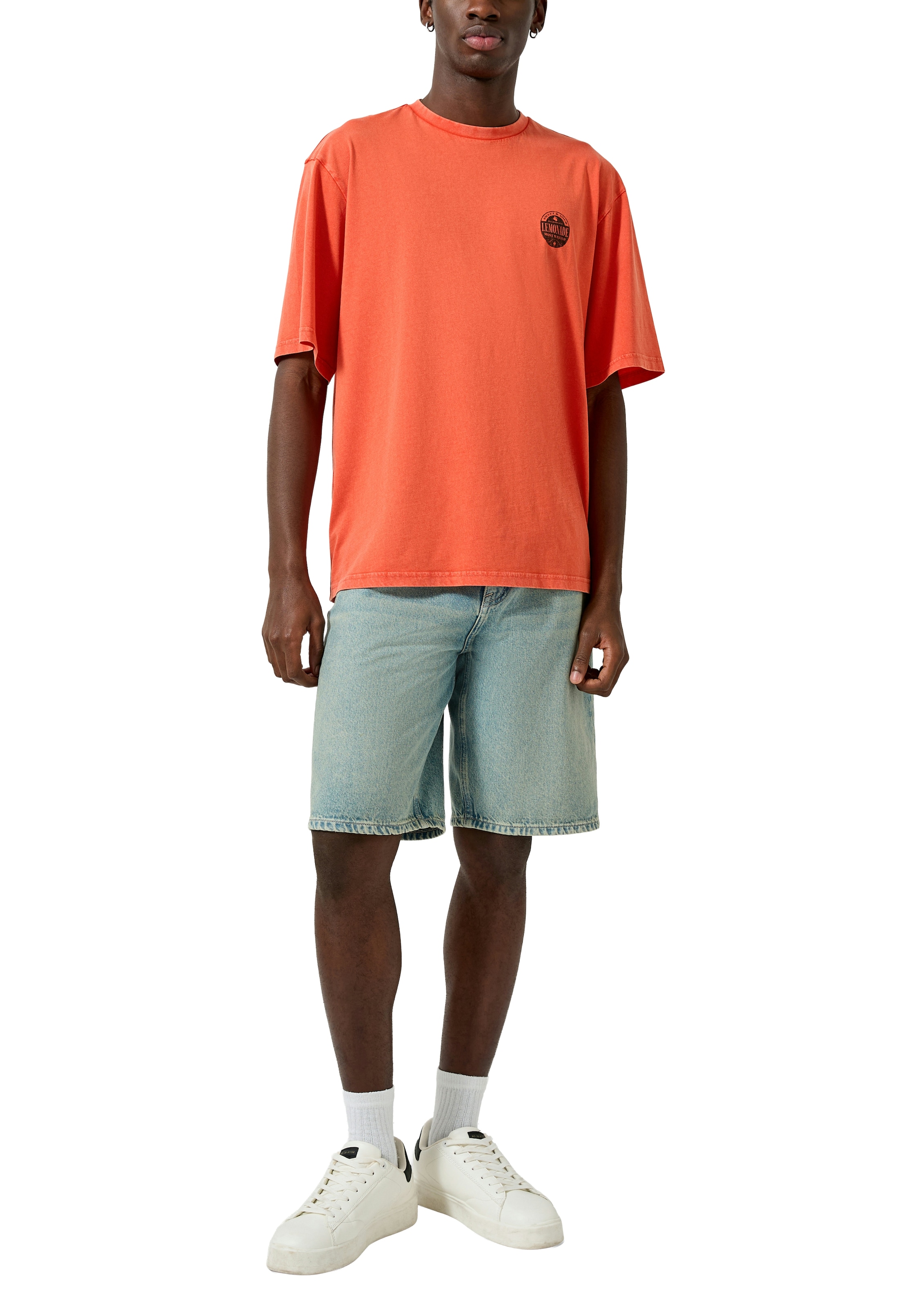 QS Kurzarmshirt mit grossem Rückenprint