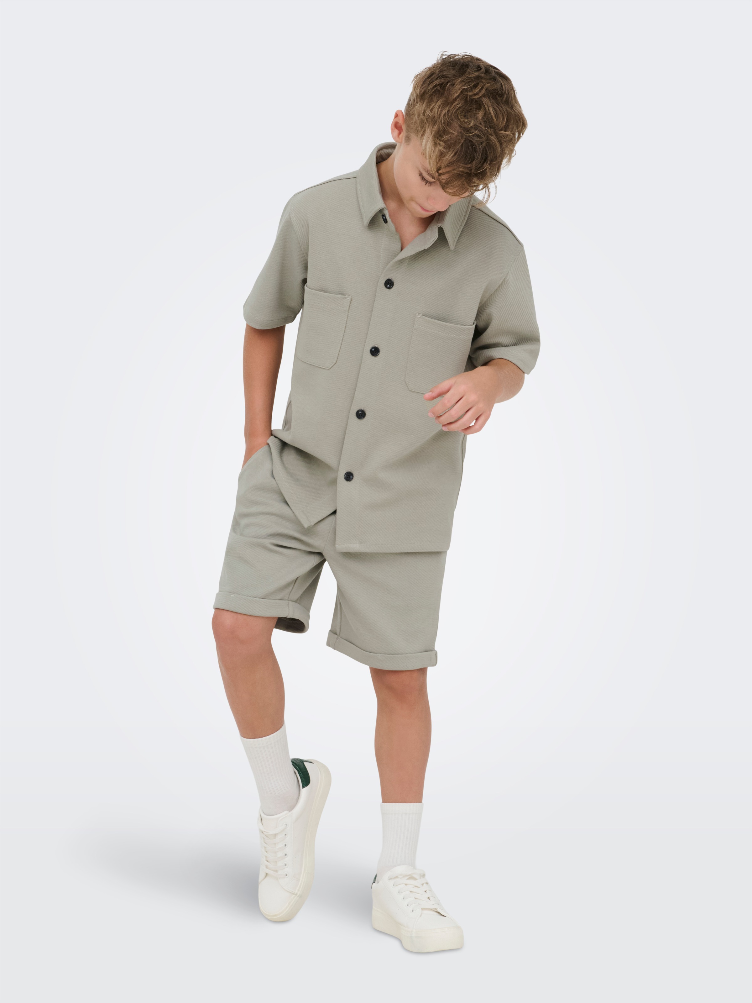 ONLY & SONS junior Kurzarmhemd »OSJNEW KODYL REG SS SHIRT SWT NOOS« Baumwollmischung, regular fit