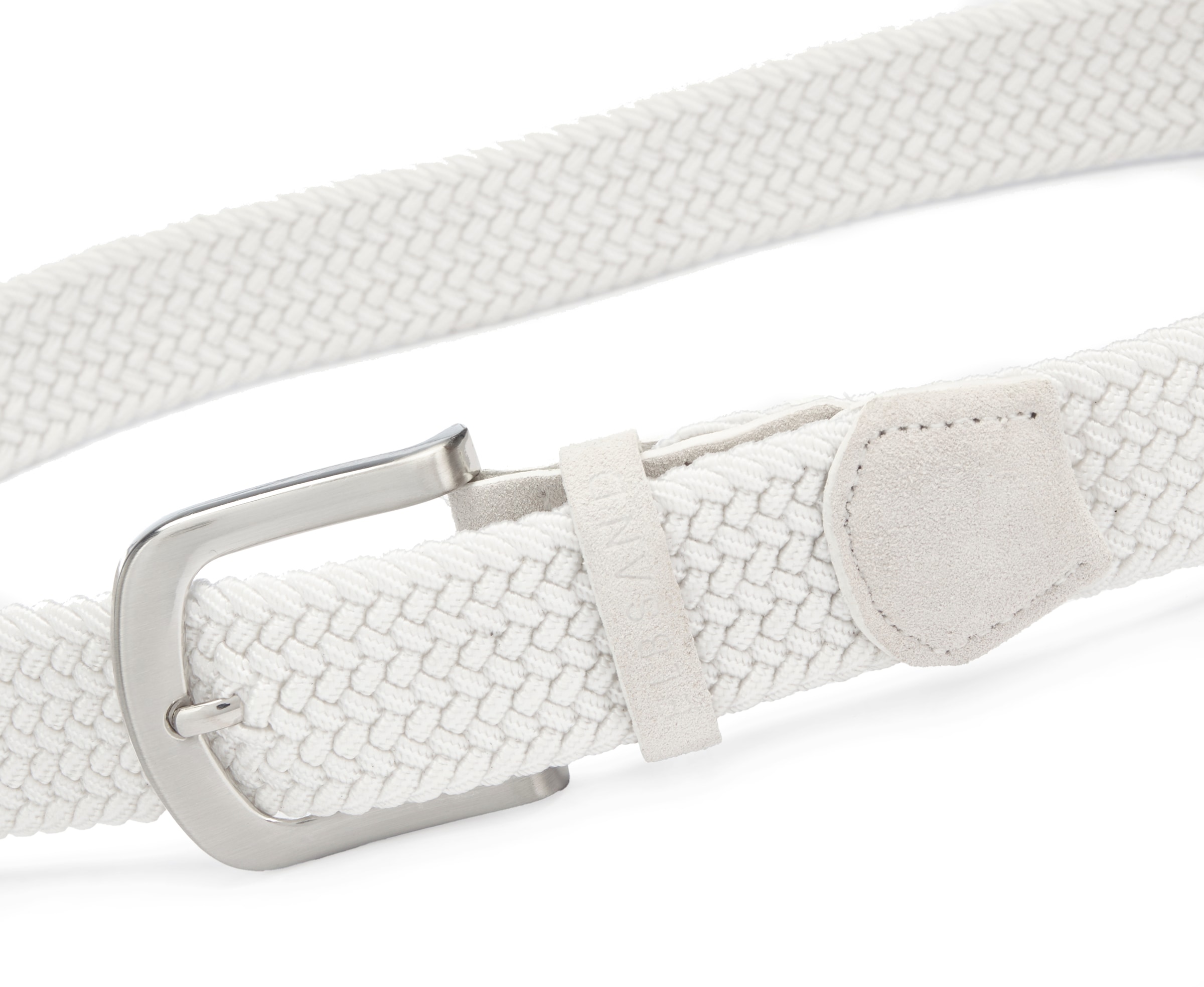 Elbsand Ceinture de hanche »Flechtgürtel, Anzuggürtel, Gürtel, Hosengürtel, Jeansgürtel« NEU aus elastischem Material mit Leder-Applikation