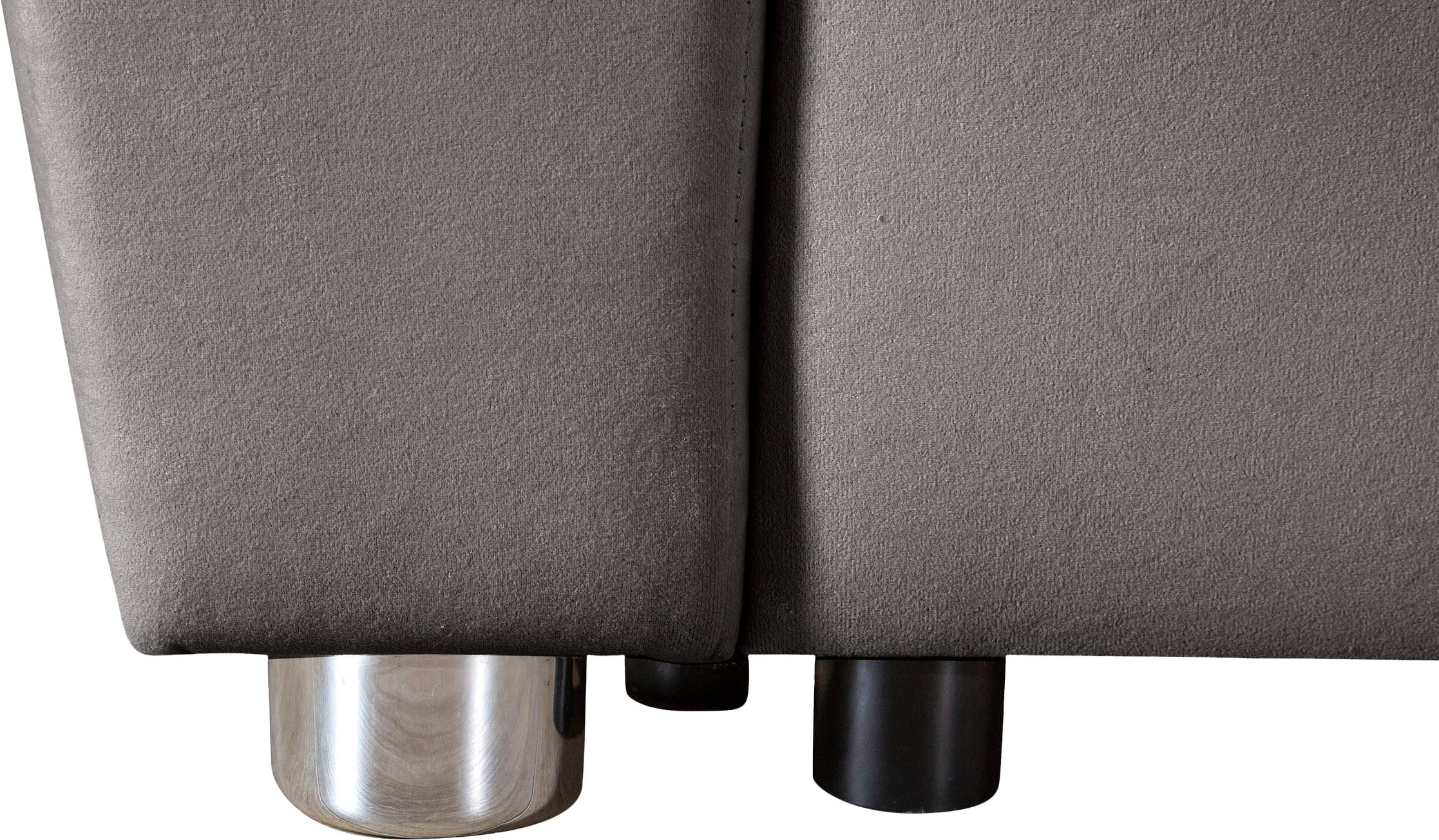 COLLECTION AB »Jana XL L-Form, B: 250 cm« Fonction couchage, coffre de lit et 1 coussin décoratif, ressorts ensachés