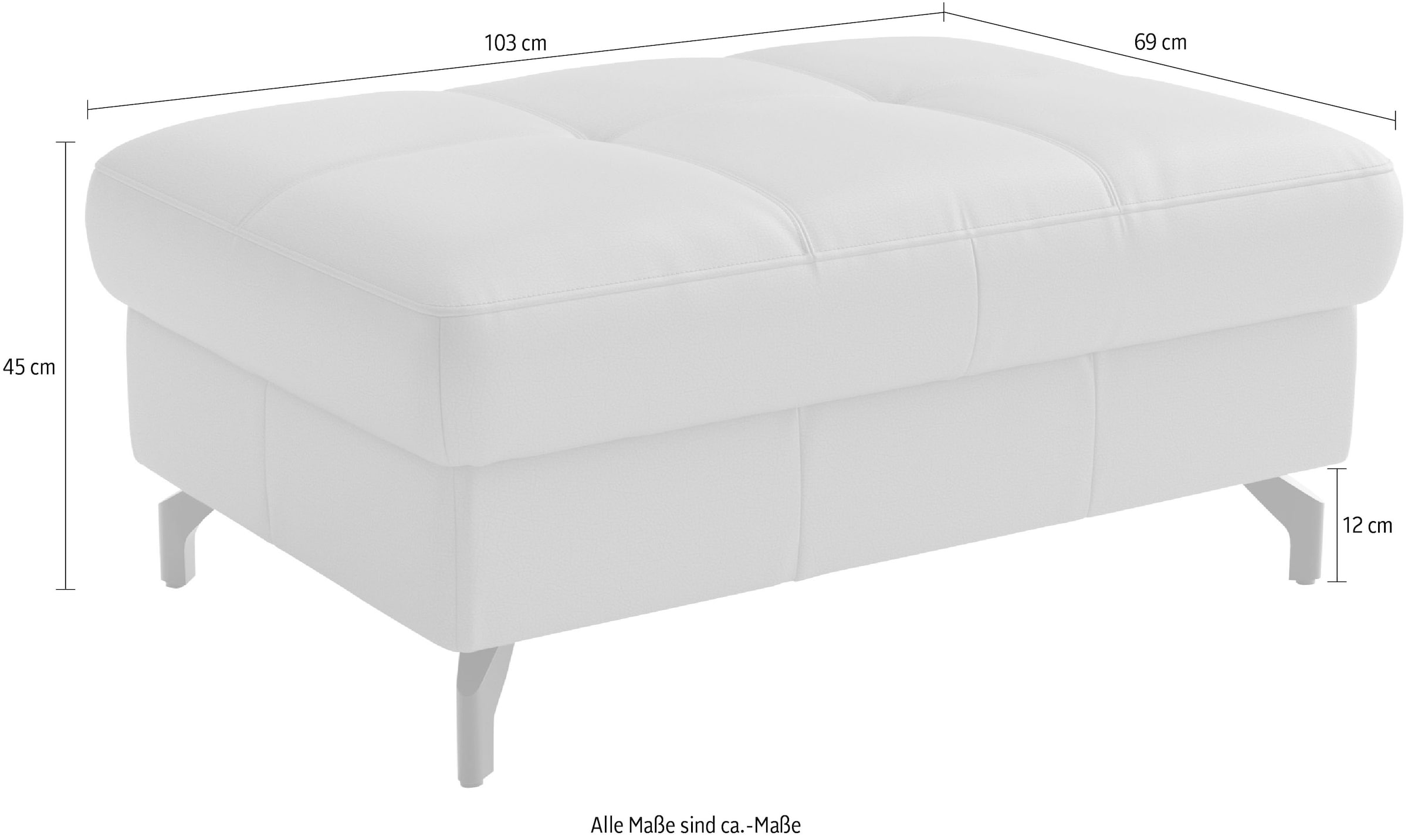 sit&more Tabouret rembourré »Vanity Leder«