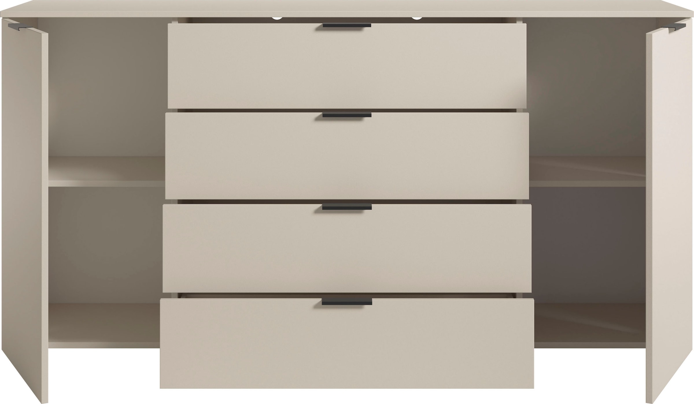 HBZ Sideboard »Linz Kommode, BxHxT 180x90x40cm« 1 Stk. tlg. Breite 180cm,Lip-Griff, Melaminbeschichtung