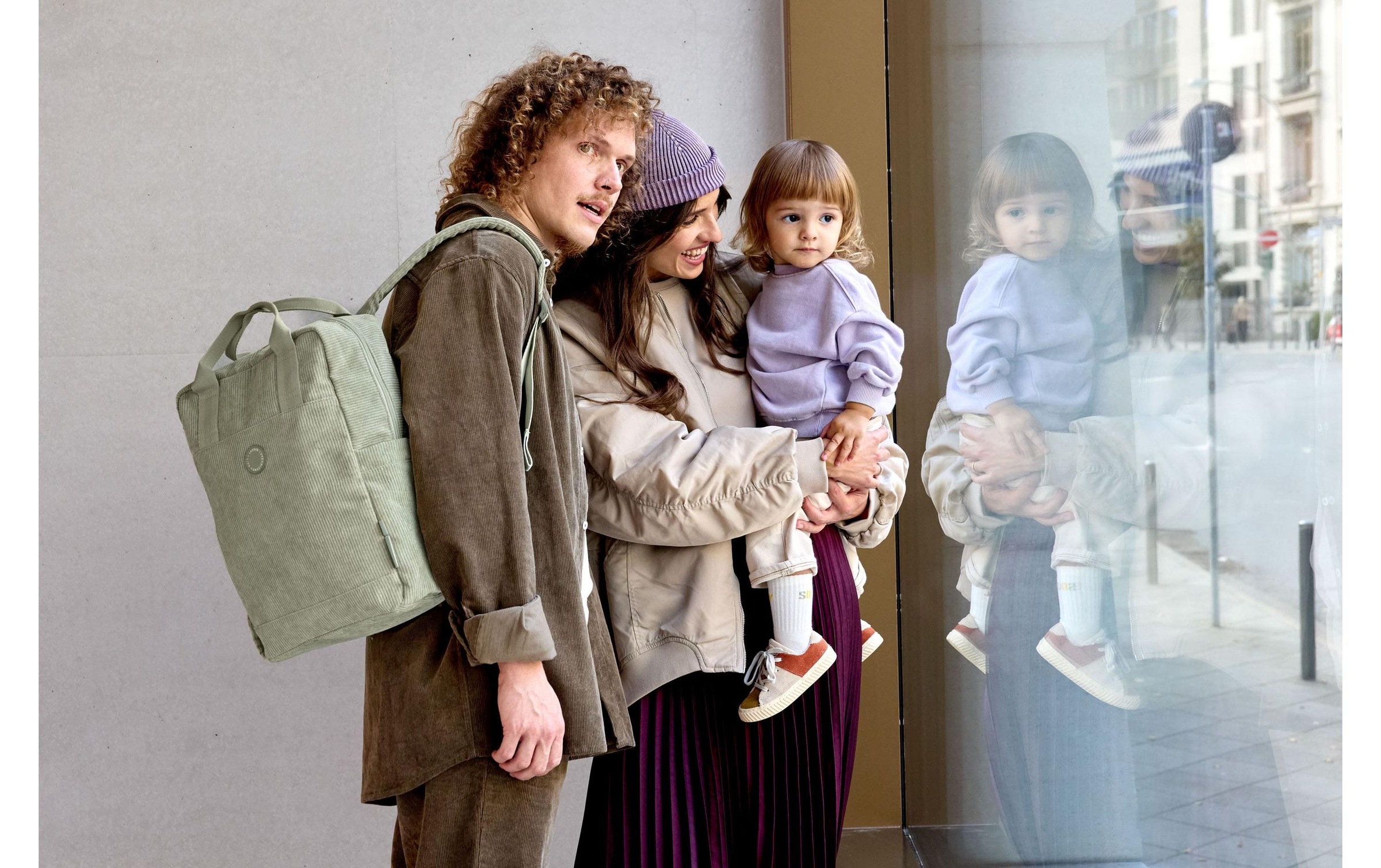 LÄSSIG Sac à dos à langer »Vividal Cord«