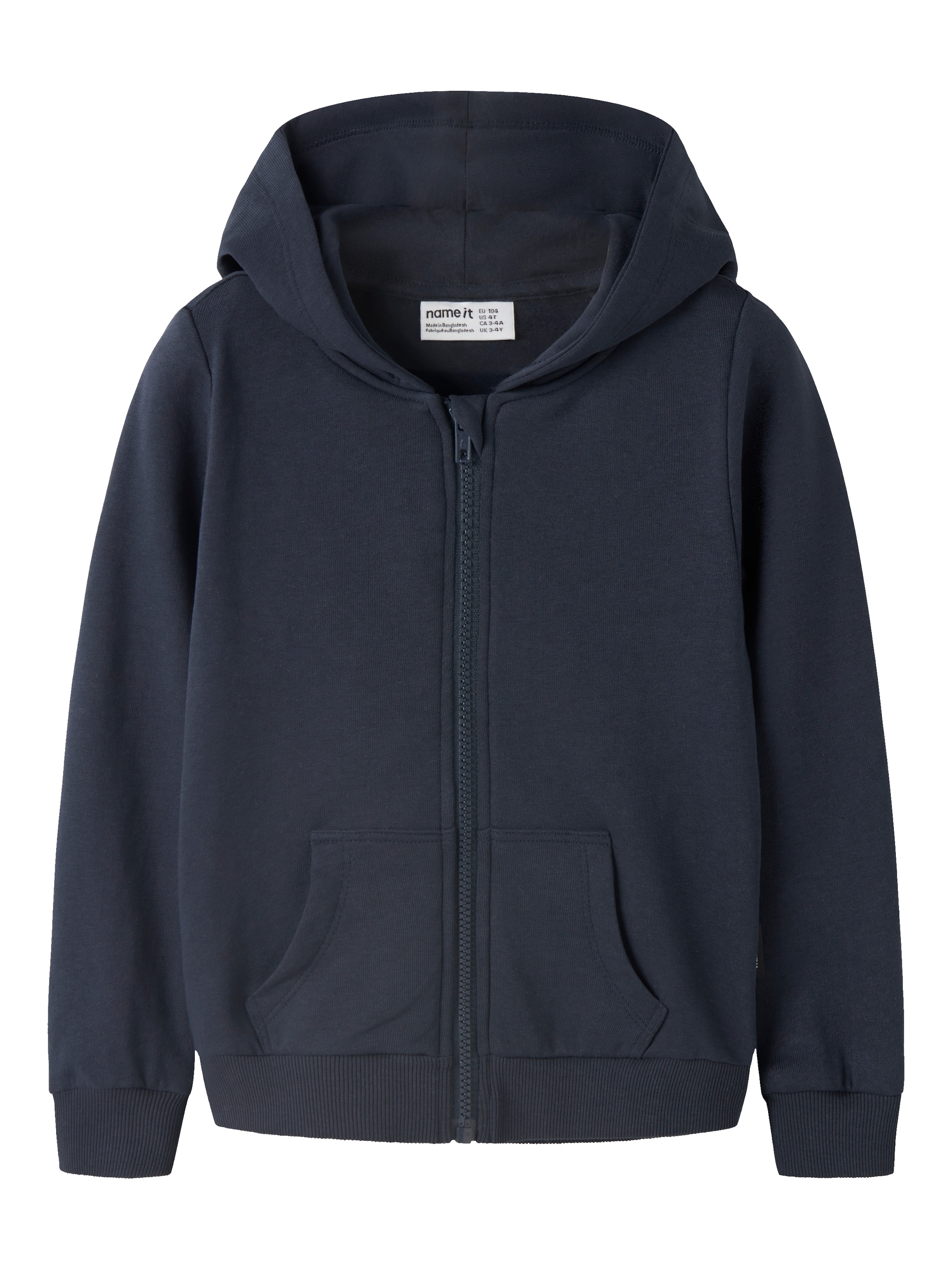 Name It Kapuzensweatjacke »NKMNESWEAT – Sweatjacke mit Kängurutasche« unifarben, casual, regular fit, Sweatware, Rundhals