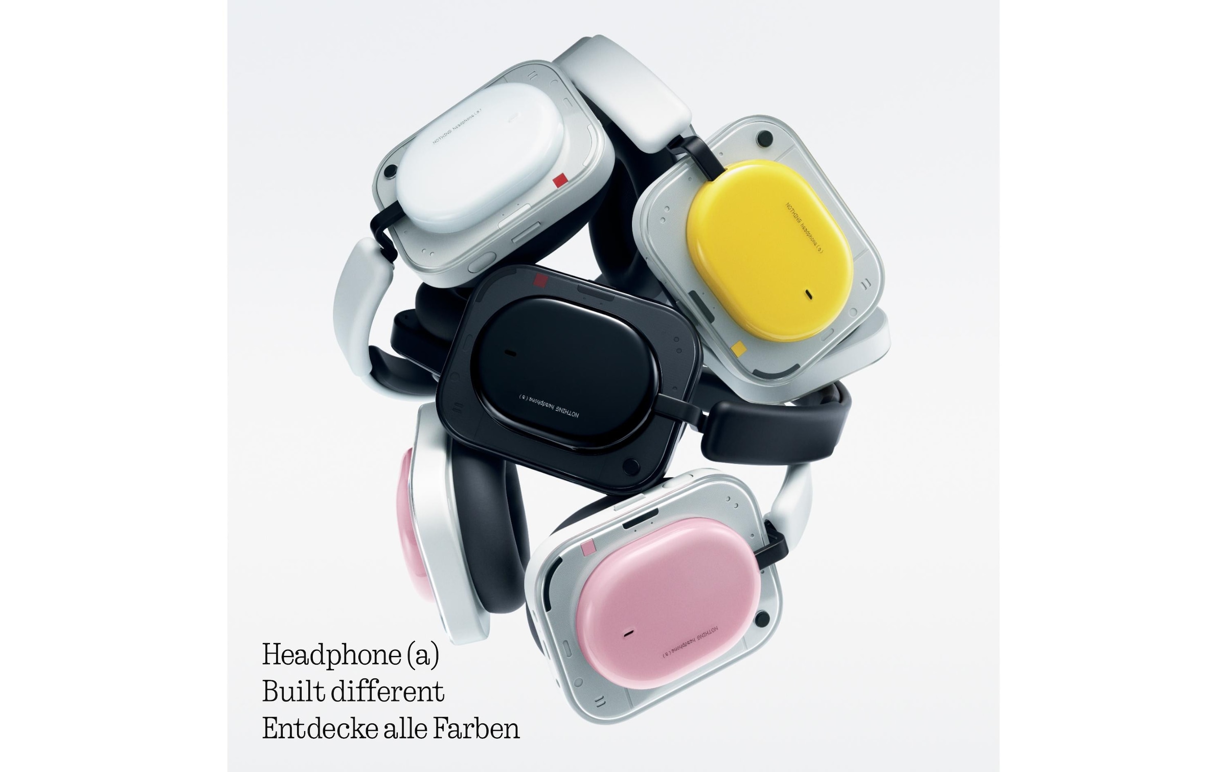 NOTHING Over-Ear-Kopfhörer »Headphone (a)« Bluetooth Active Noise Cancelling (ANC) | Freisprechfunktion | Hi-Res | Transparenzmodus