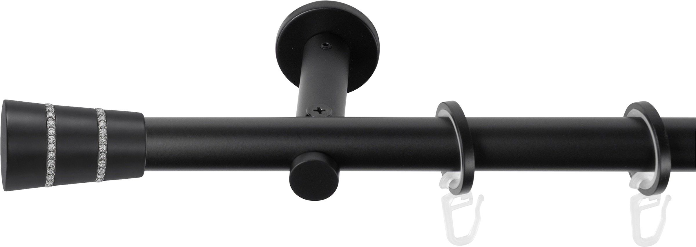 SN DECO GROUP Gardinenstange Ø 19 mm 1 läufig-läufig Fixmass;kürzbar