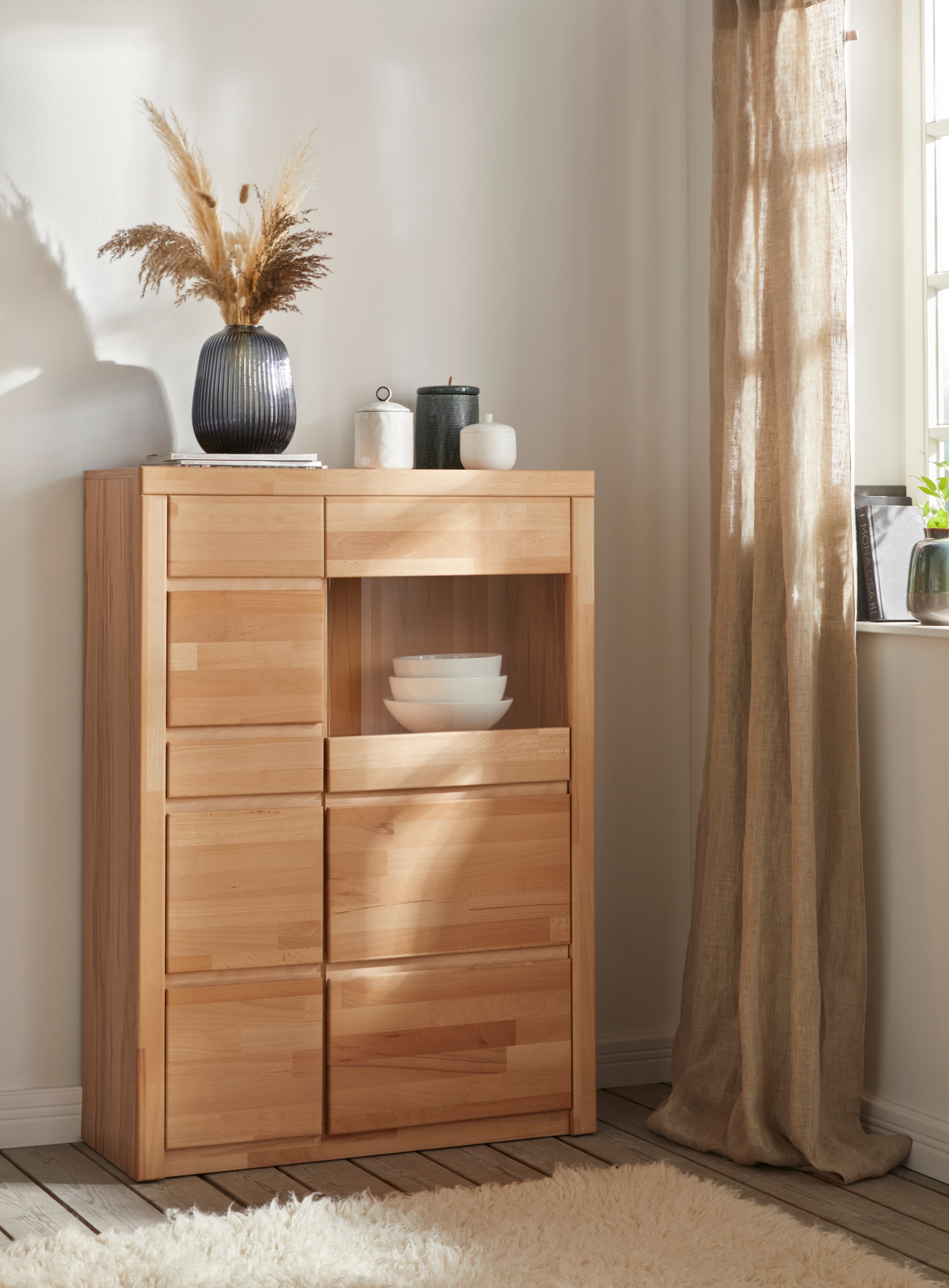 Home affaire Vitrine »Silkeborg« Höhe, 125 cm