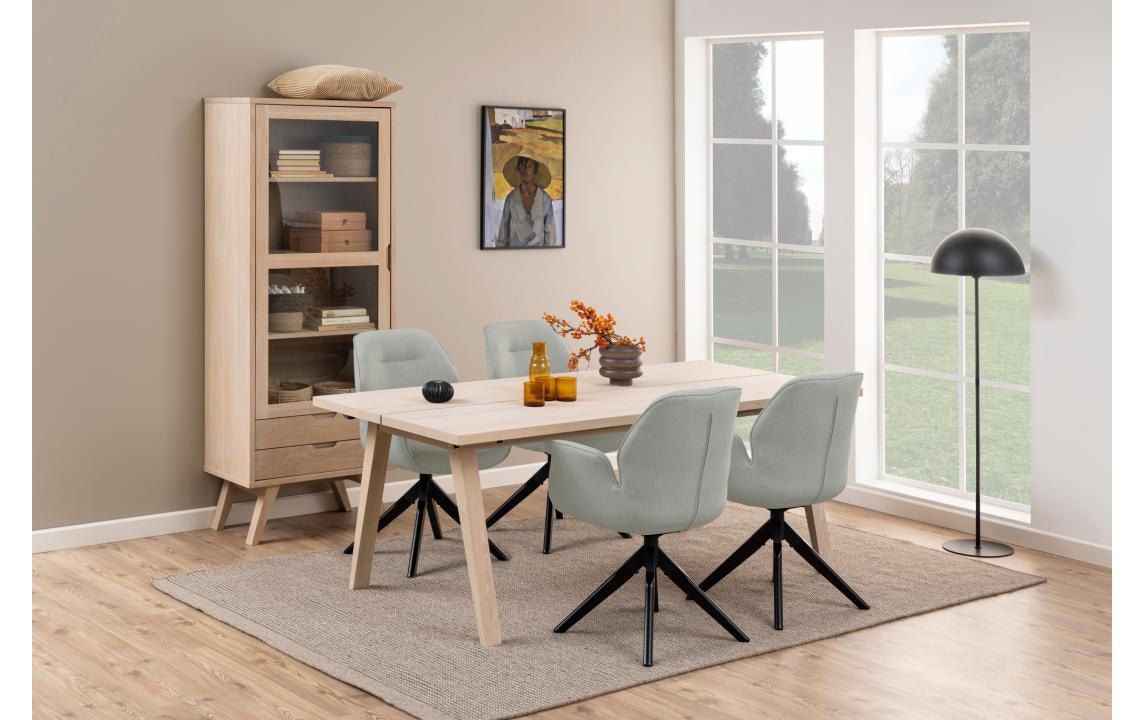 AC Design Vitrine »A-Line« Schrank, Glastür, 2 Einlegeböden, 2 Schubladen, in mehr Variationen