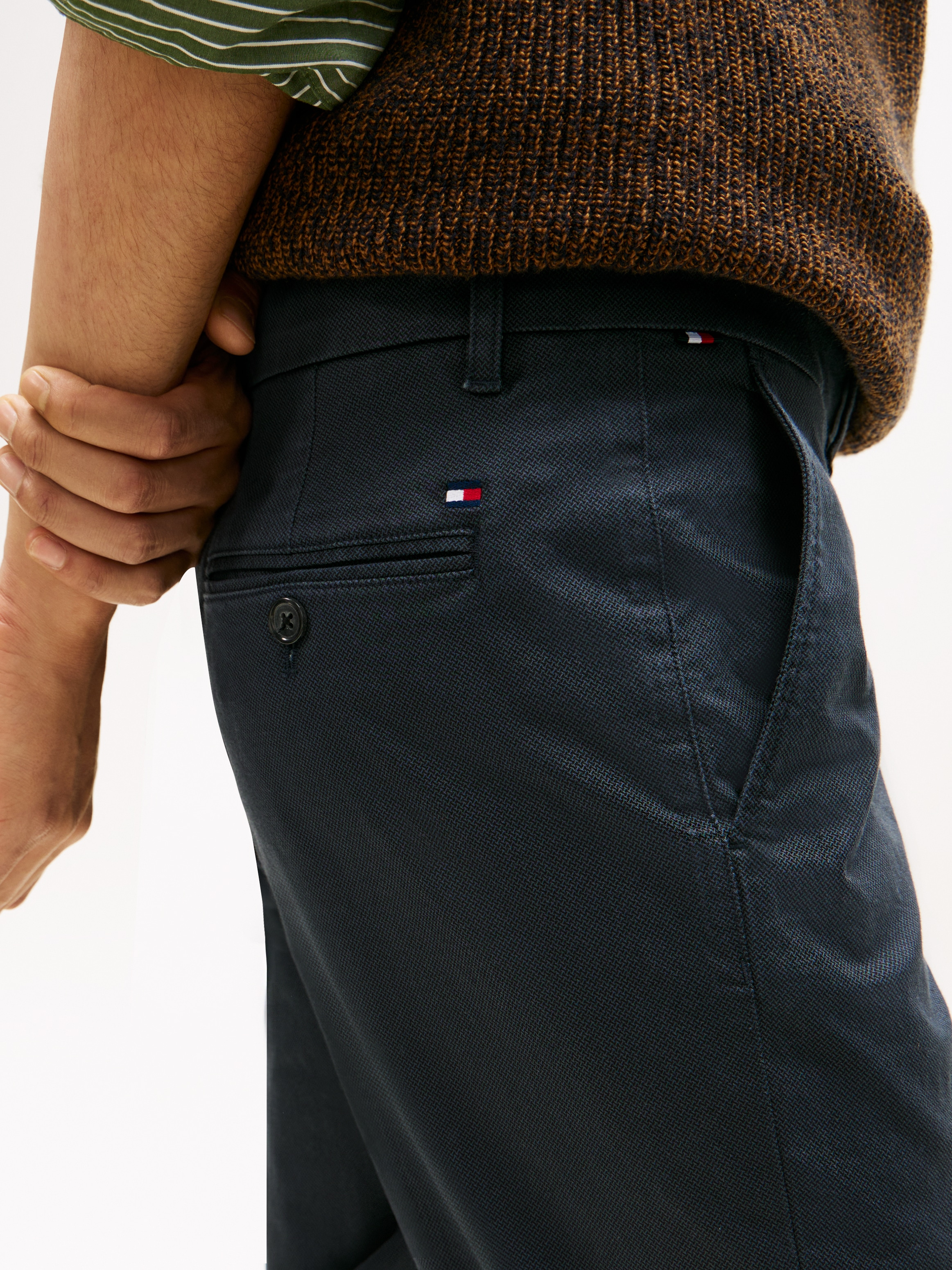 Tommy Hilfiger 5-Pocket-Hose »BLEECKER PRINTED STRUCTURE«  slim fit, modisch, mit Struktur