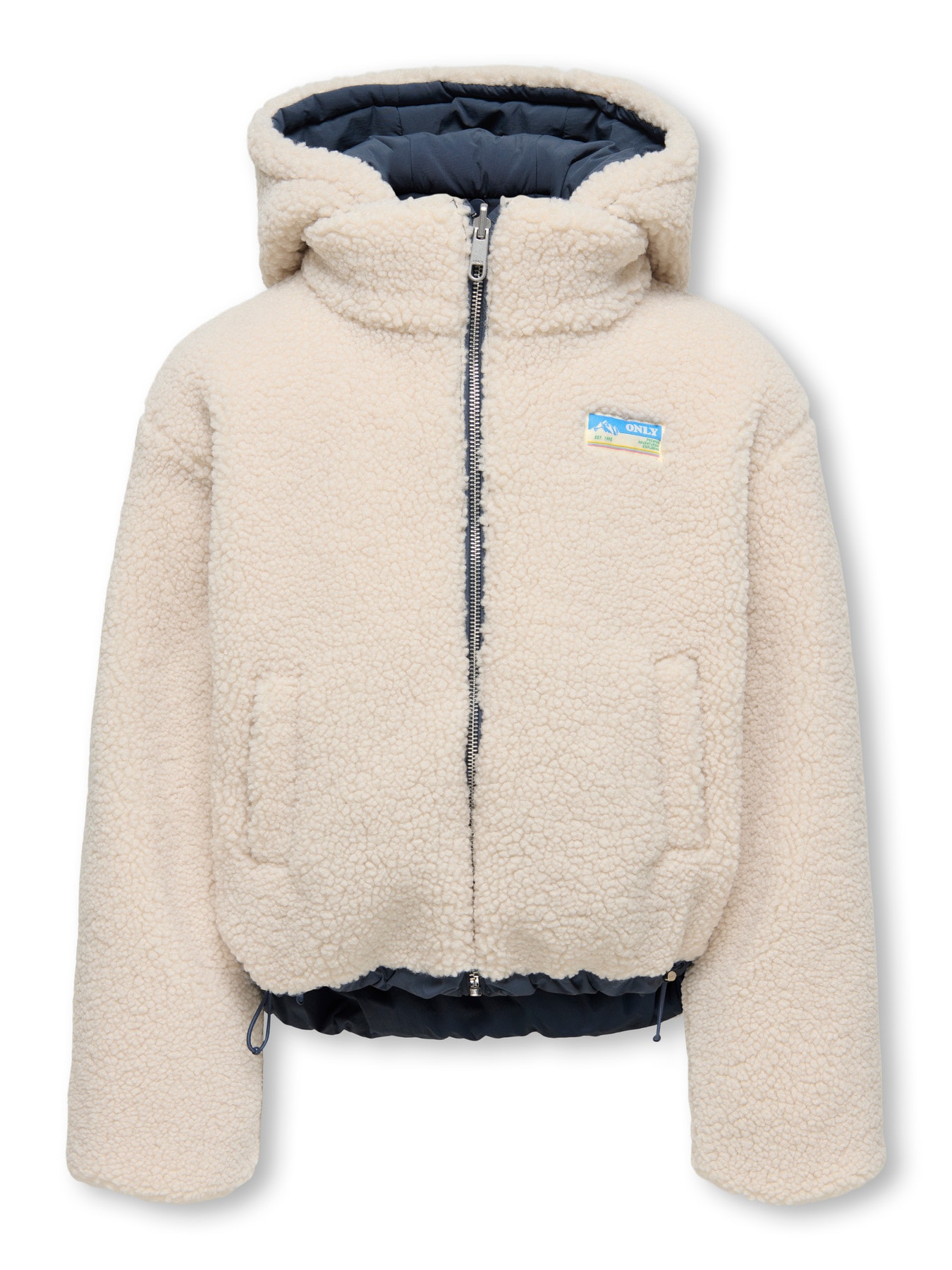 KIDS ONLY Veste réversible »KOGMARIA REVERSIBLE PUFFER JACKET OTW« avec capuche portable en veste peluche ou veste matelassée