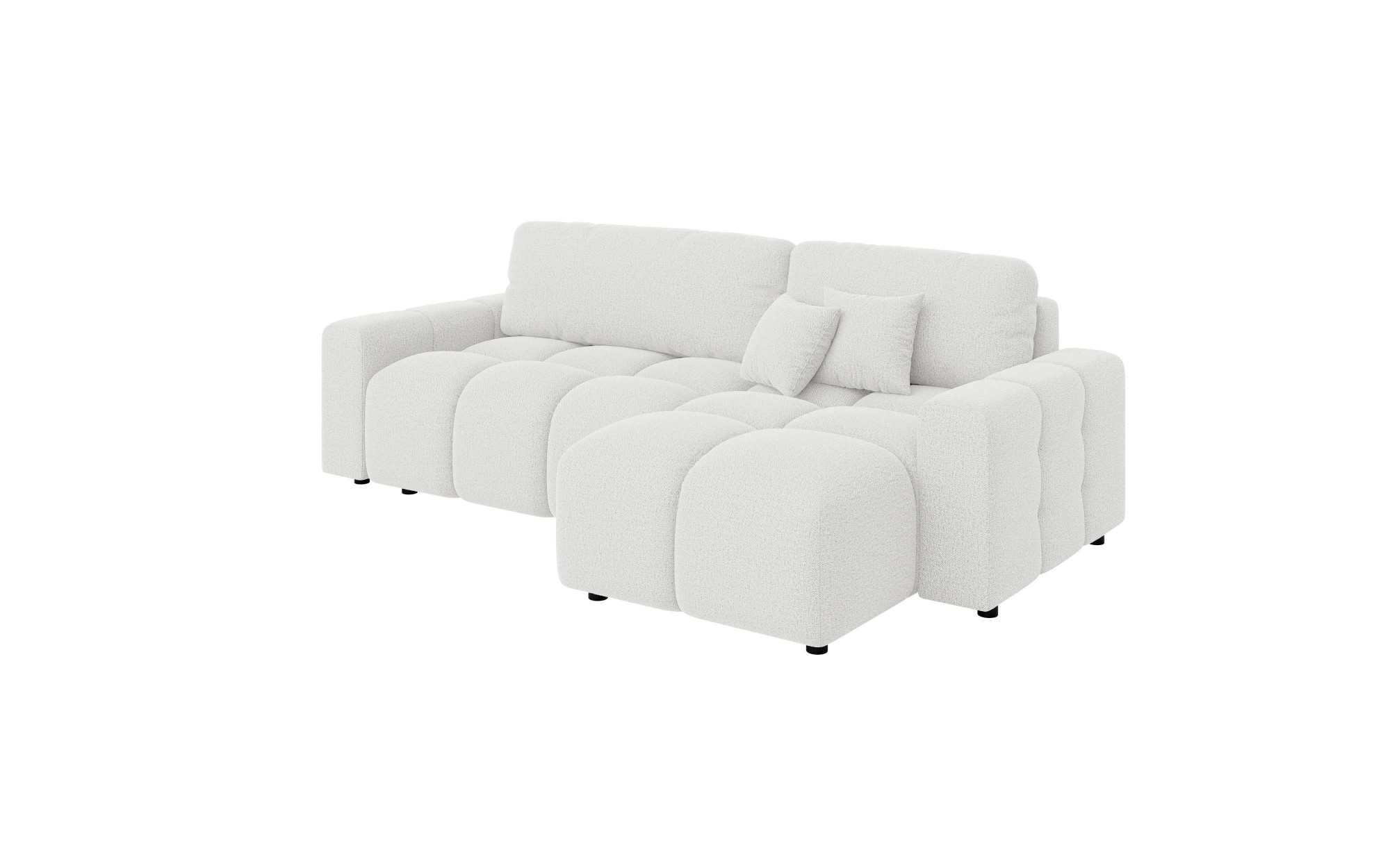 Home affaire Ecksofa »FELICI, Schlafsofa 233cm, L-Form mit Recamiere beidseitig montierbar« Designsofa mit Bettfunktion und Bettkasten, Masse B/T/H: 233/142/88 cm