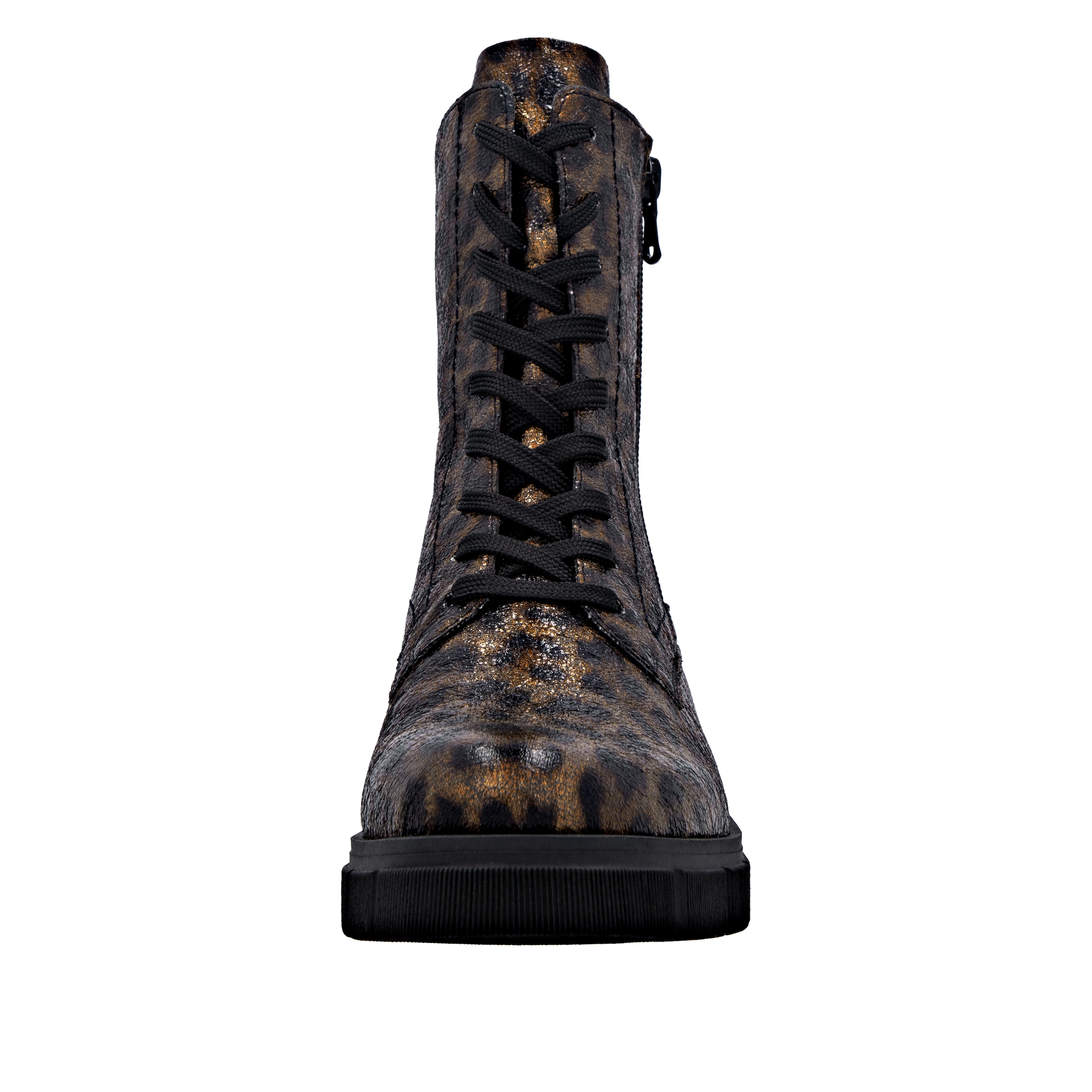 Remonte Bottes à lacets  Schnürboots, Stiefelette, Profilsohle, mit Glitzer-Schnürsenkel