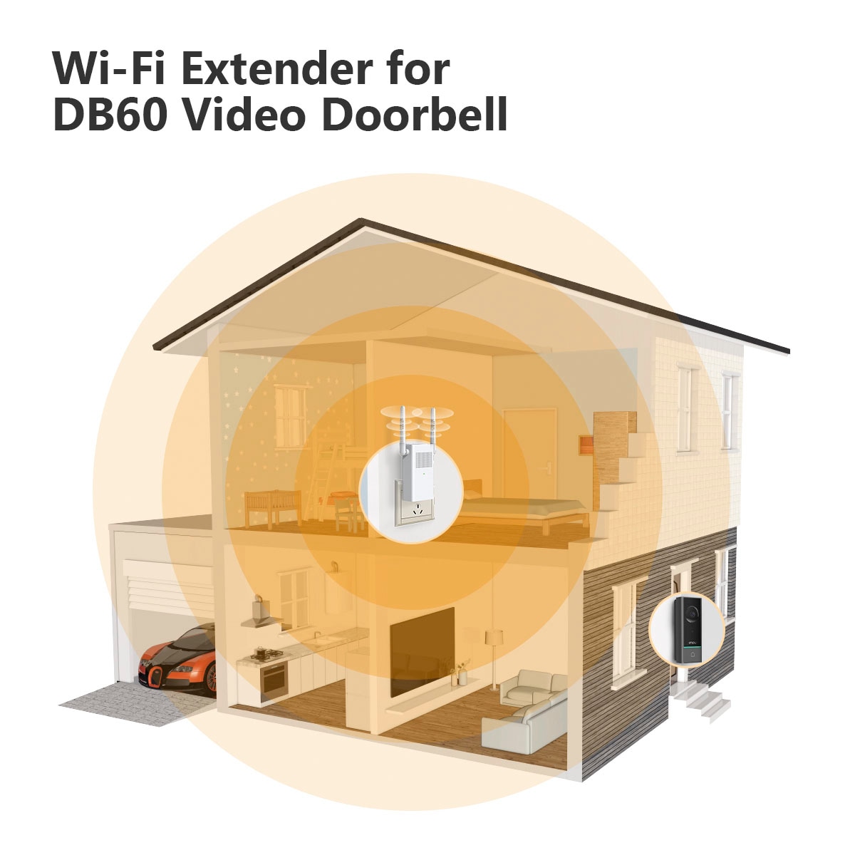 Imou Caméra de surveillance »Smart Kamera-Türklingel DB60 Kit« Espace extérieur