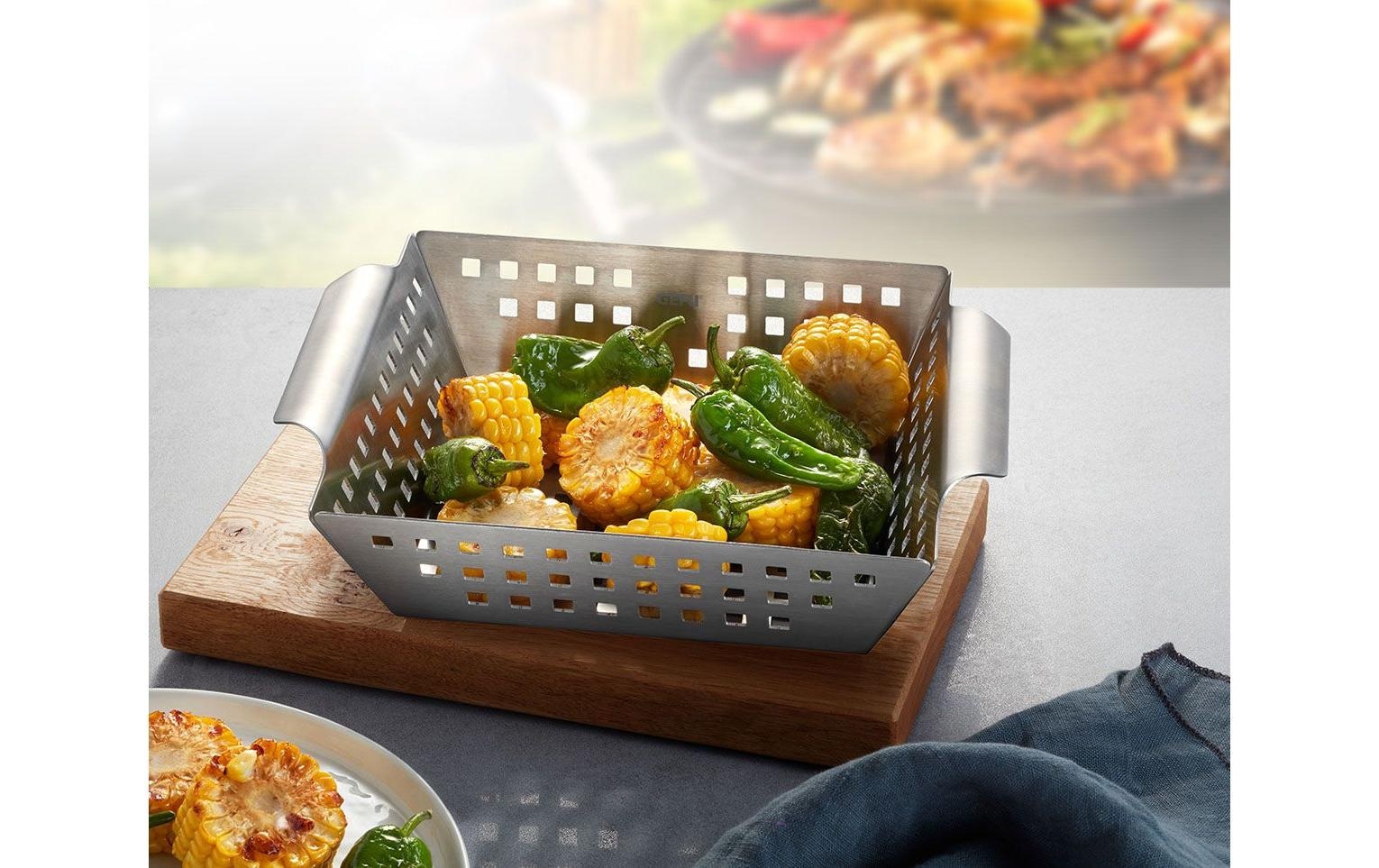 GEFU Barquette de barbecue »Grillschale BBQ 4.5 x 31.5 x 21 cm« acier inoxydable
