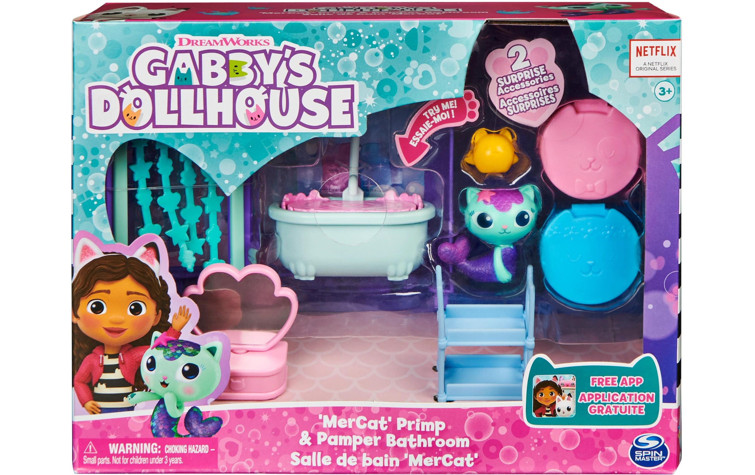 Spin Master Spielwelt »Gabby's Dollhouse MerCats Badezimmer Deluxe Rooms«
