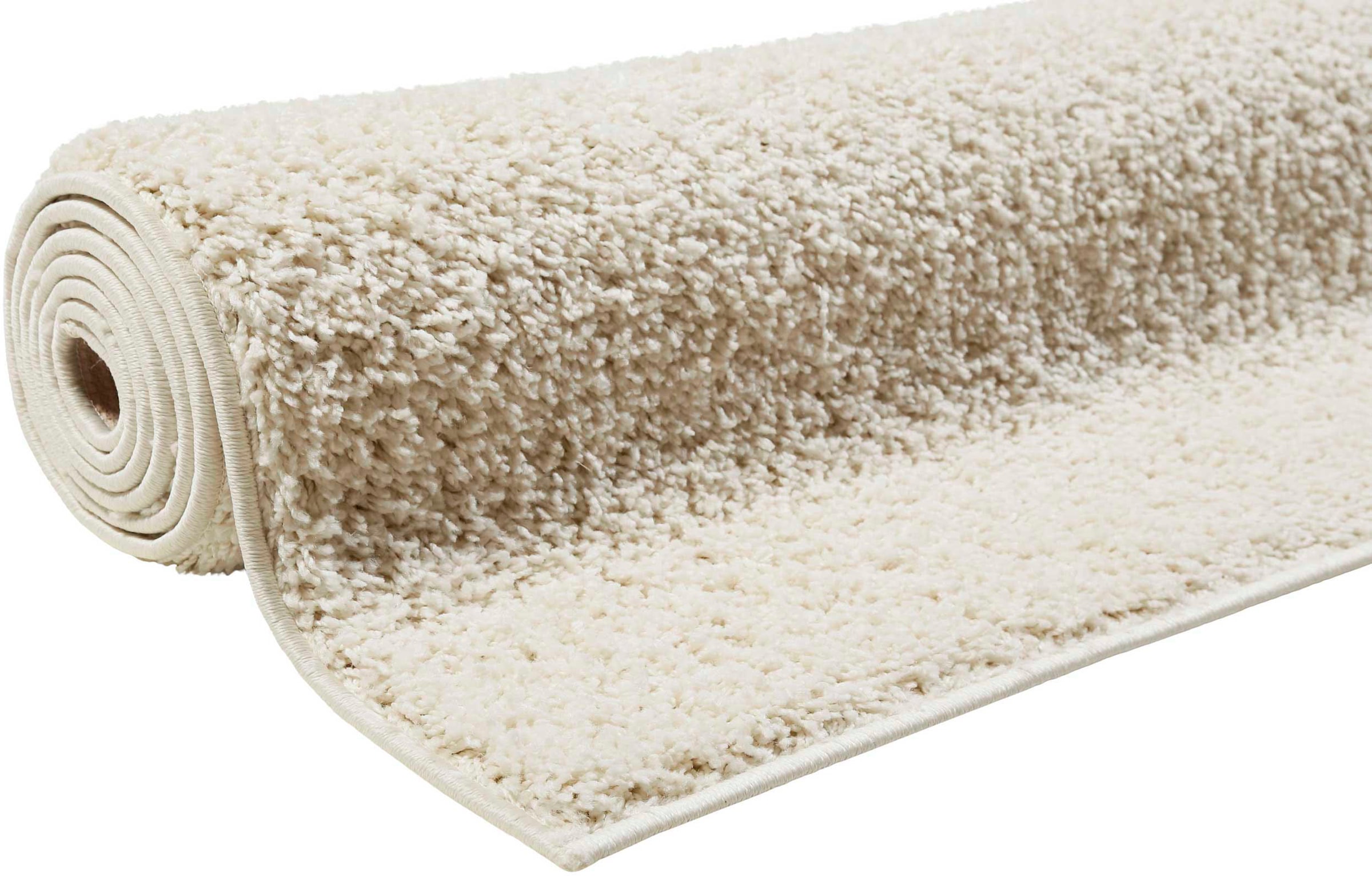 Esprit Hochflor-Teppich »Whisper Shag  ESP-9977« rechteckig 30 mm Höhe Läufer, uni, waschbar, mit Antirutschbeschichtung, Wohnzimmer