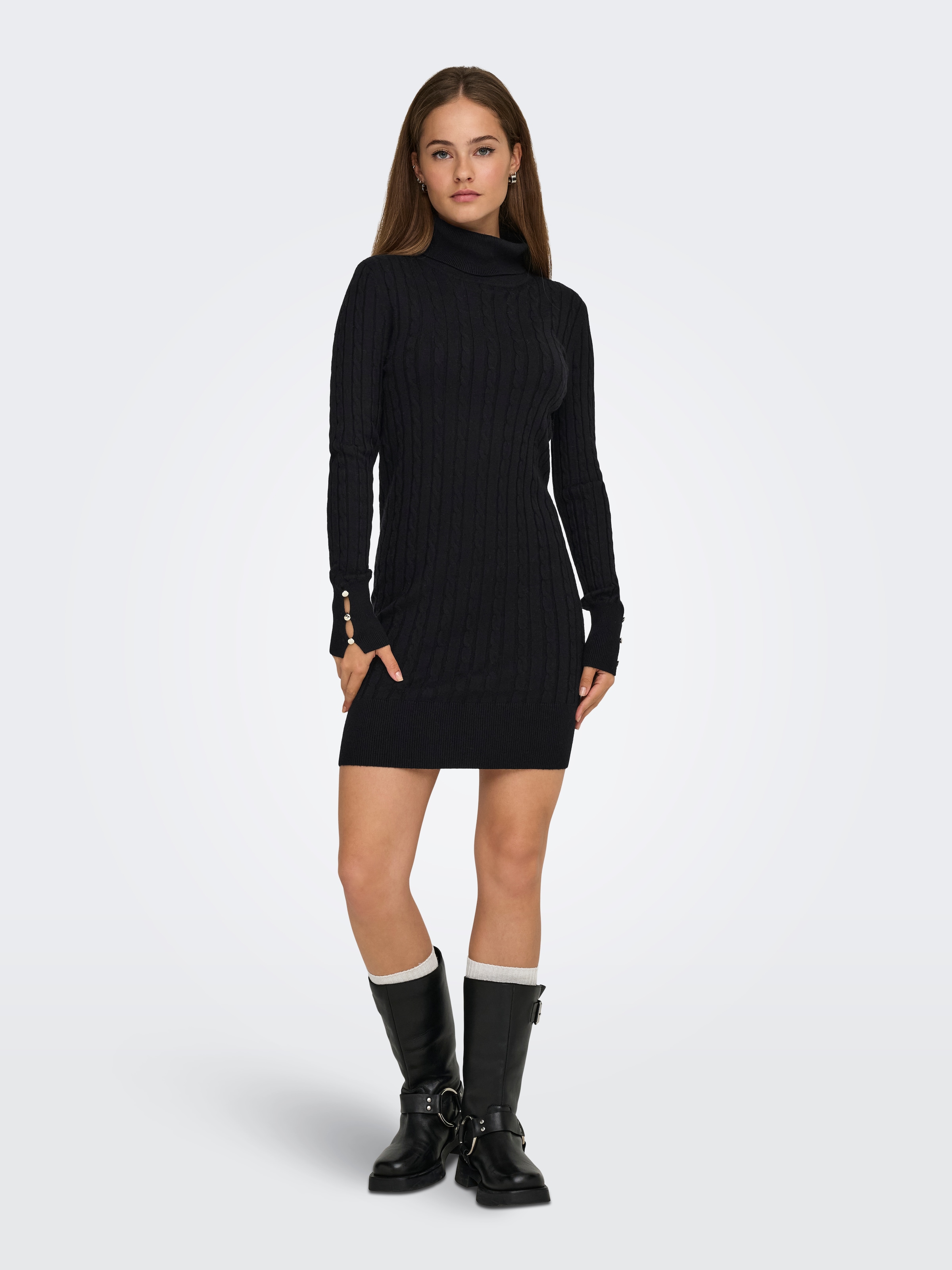 ONLY Robe en tricot »ONLLOUIS LS ROLLNECK CABLE DRESS AT KNT«