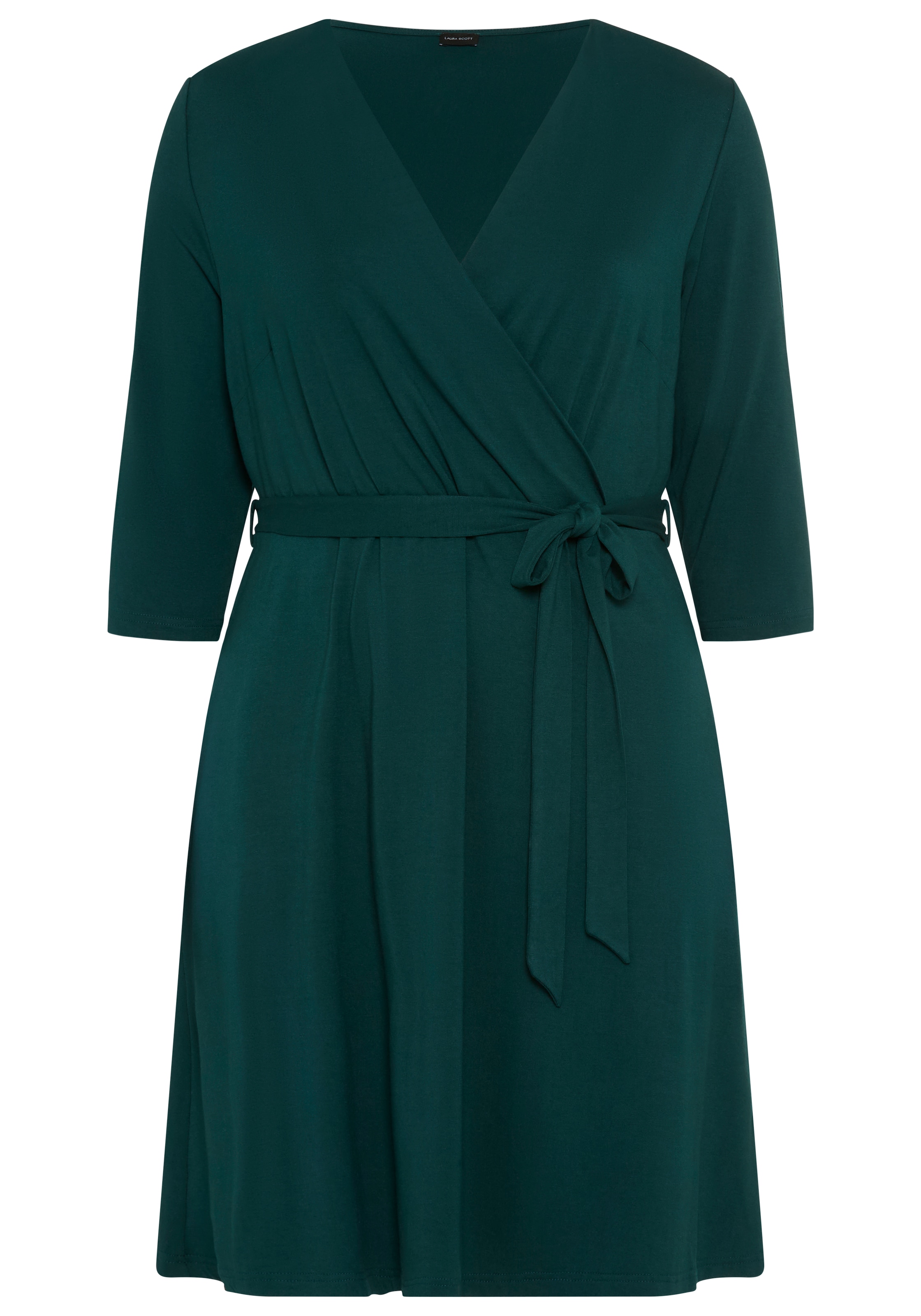 Laura Scott CURVE Jerseykleid »Grosse Grössen« in grossen Grössen, mit Wickeloptik, taillierte Passform