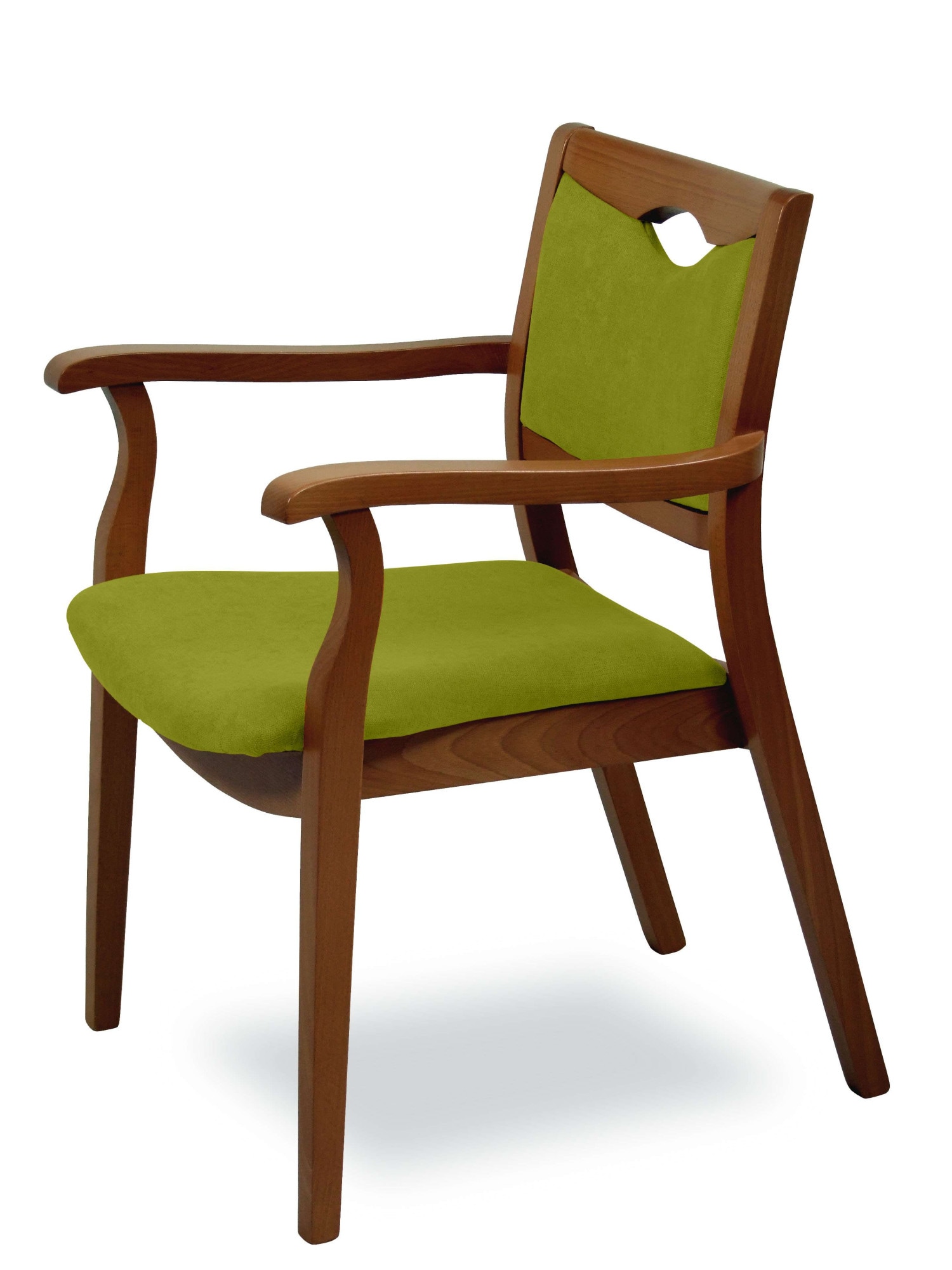 Home affaire Armlehnstuhl »London, Stuhl, Komfortsessel, 3 Gestellfarben, Made in Italy« () 1 Stk.Extra-komfortabel, ergonomisch, fleckenabweisendes Gewebe, Massivholz
