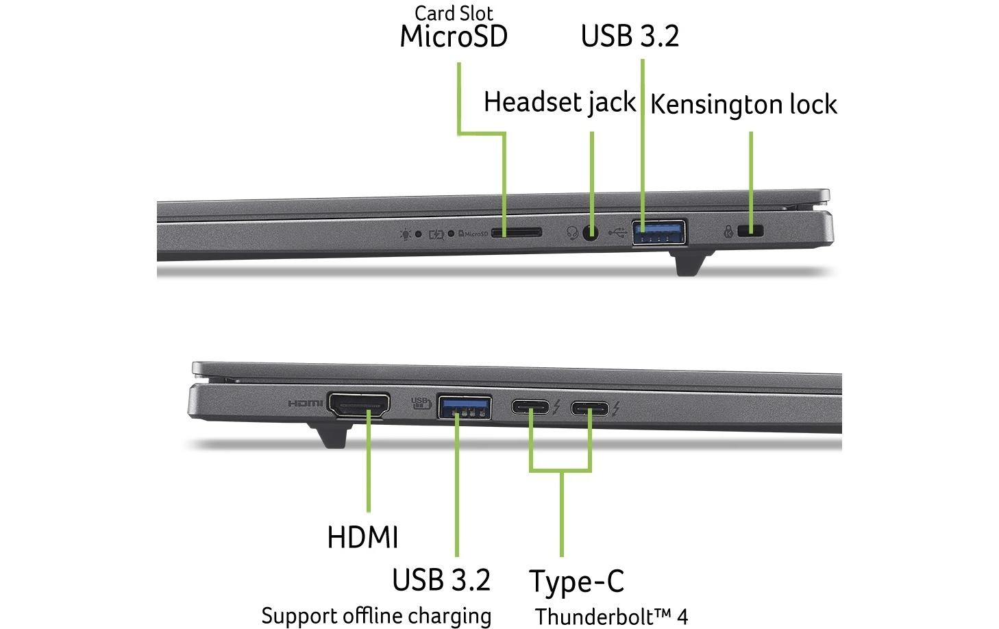 Acer Notebook »Aspire 16 AI OLED(A16-52M-53Y8)U5 226 V,16 GB,512GB« 40,64 cm / 16 ″ Intel Core Ultra 5 512 GB SSD