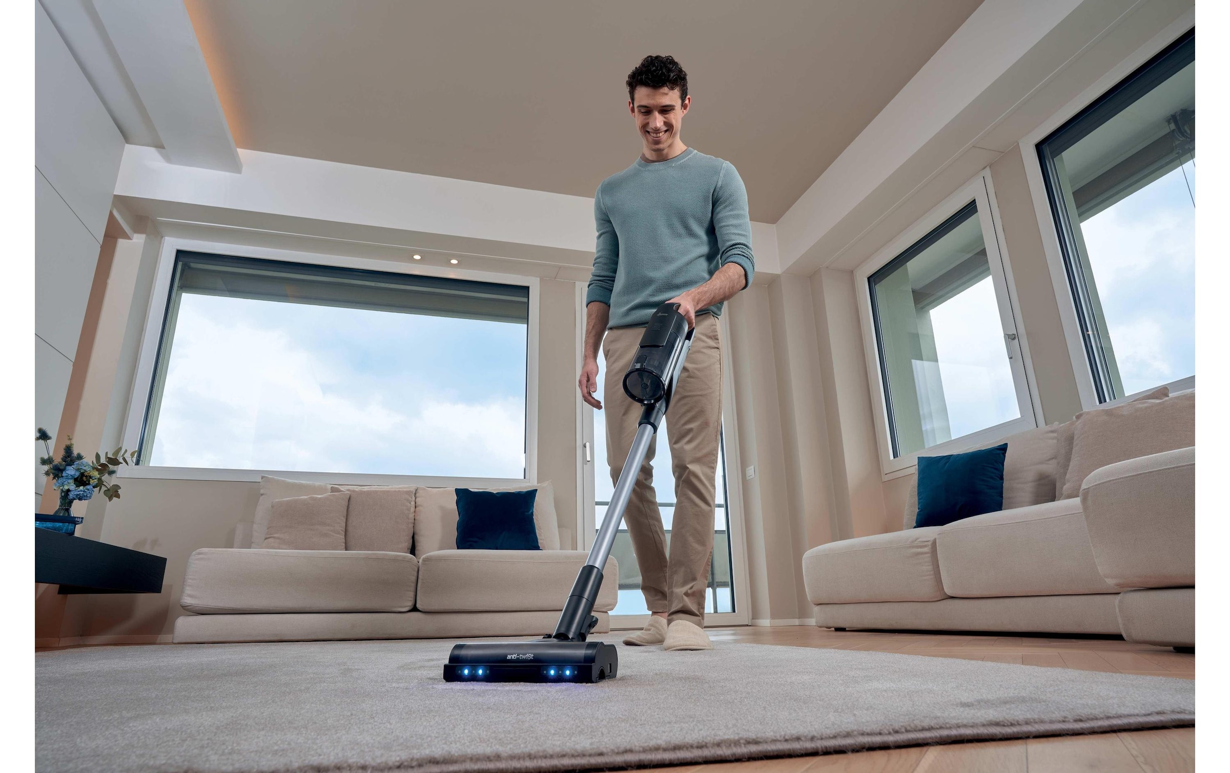 Hoover Akku-Hand-und Stielstaubsauger »HF610H 11« Kabelloser Staubsauger mit intelligenter Bodenerkennung