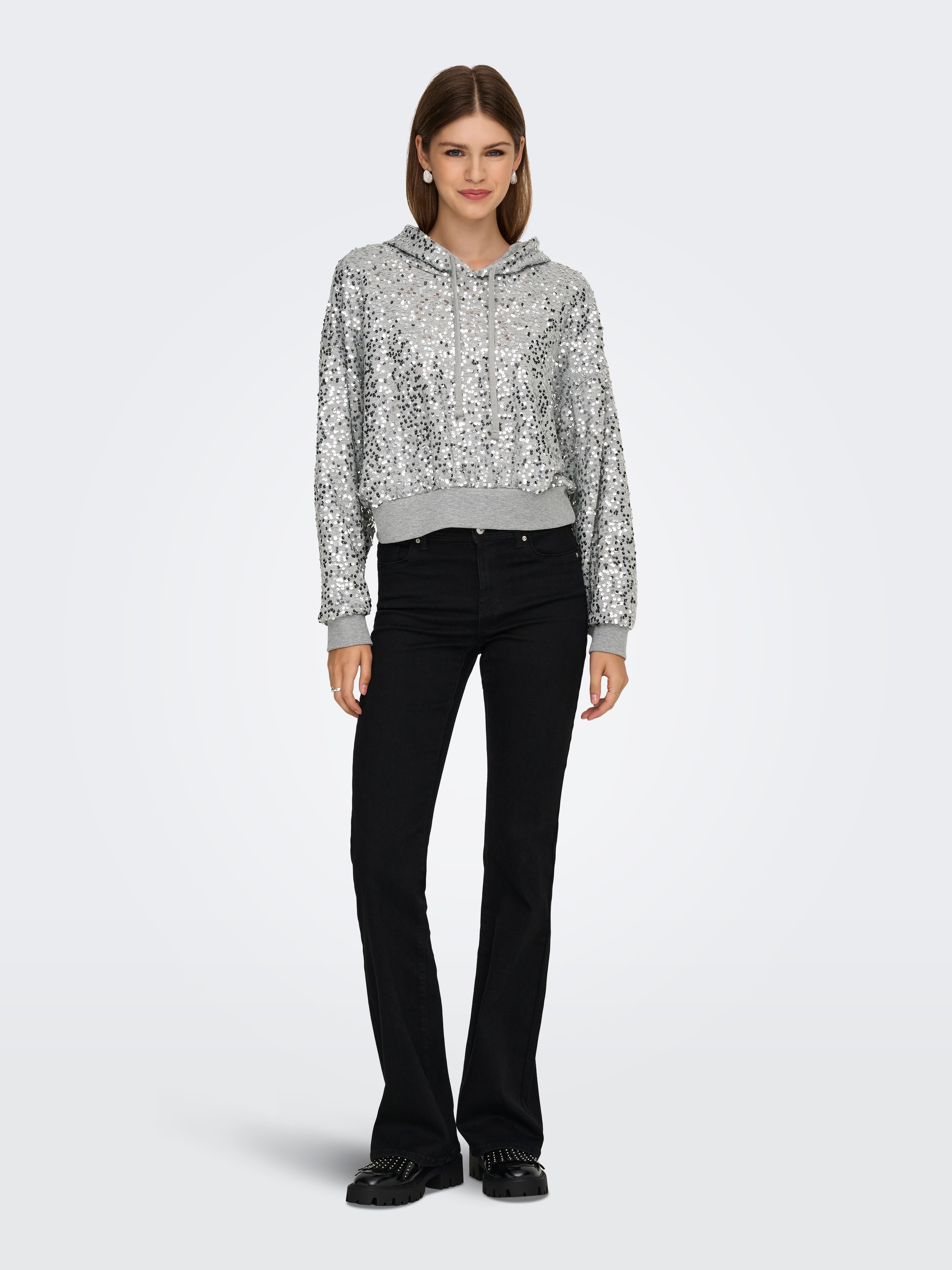 ONLY Kapuzensweatshirt »ONLJADA L/S SEQUINS HOOD SWT«
