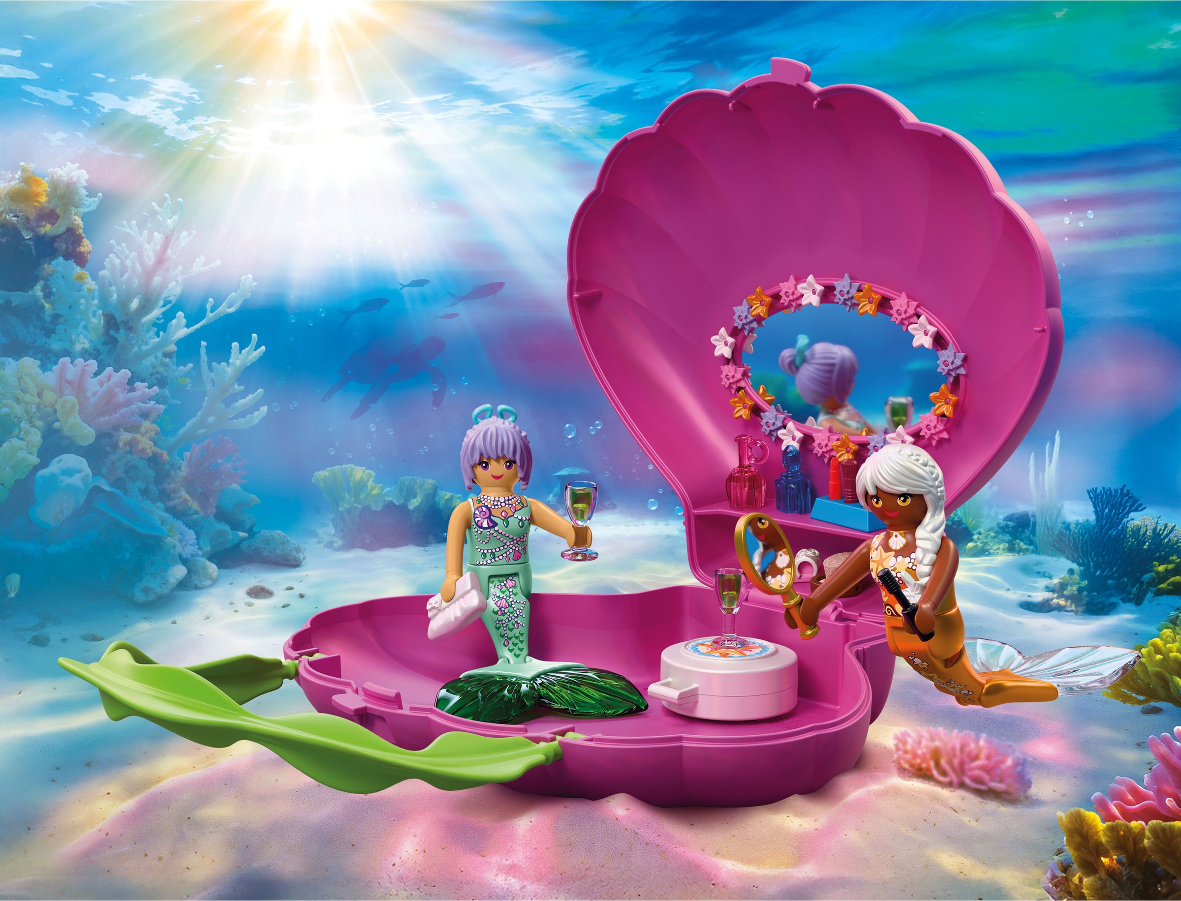 Playmobil® Konstruktions-Spielset »Muscheltasche Meerjungfrauen (72105), Fantasy & Magic«