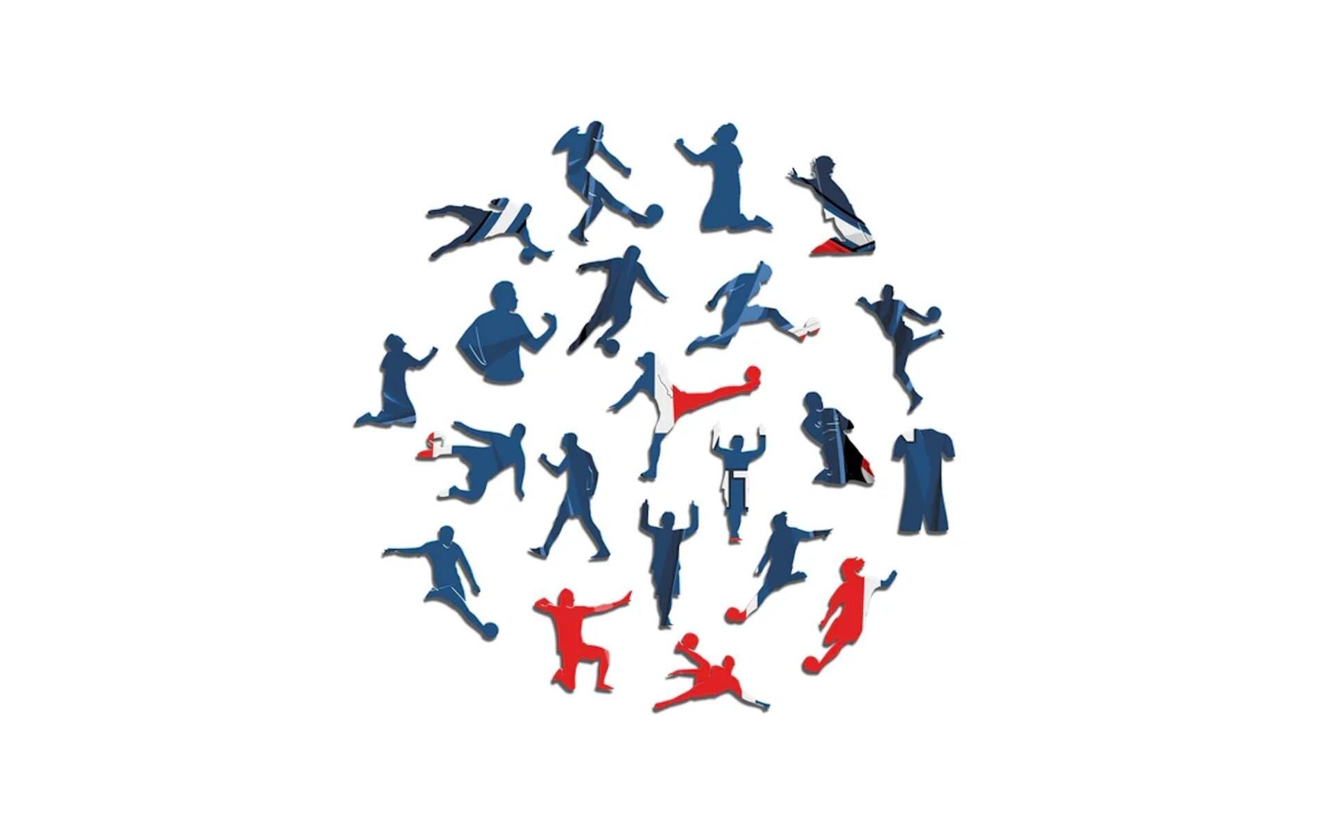   Puzzle »Iconic PSG FC – Trikot« Holzart: Birke (Herkunftsland: China)