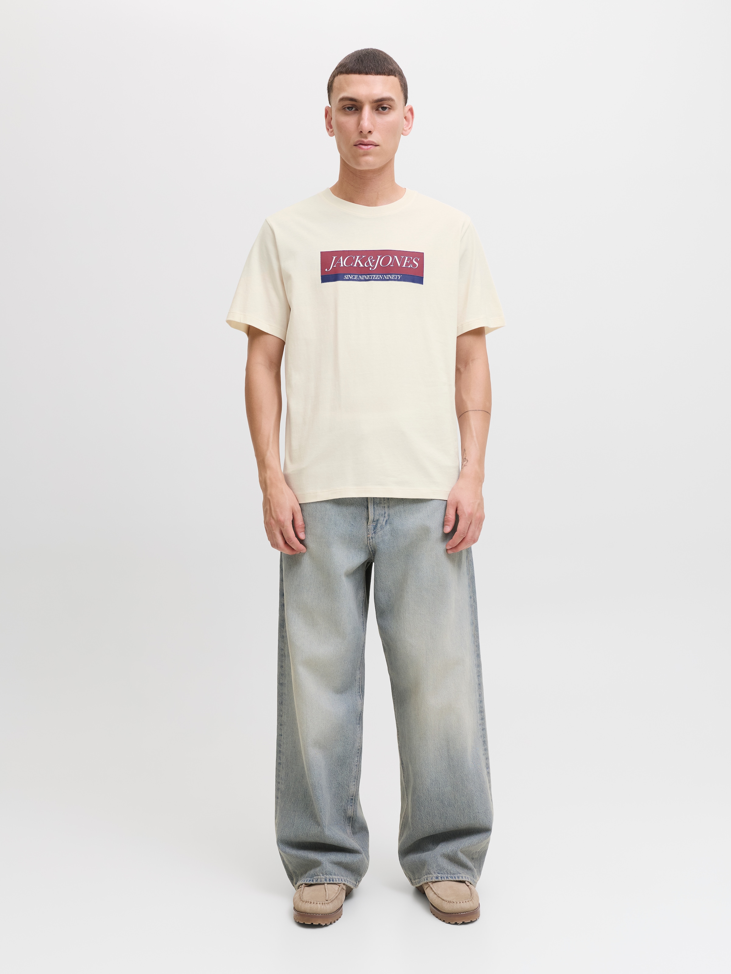 Jack & Jones T-Shirt »JORINWOOD BLOCK BRANDING TEE SS CN«