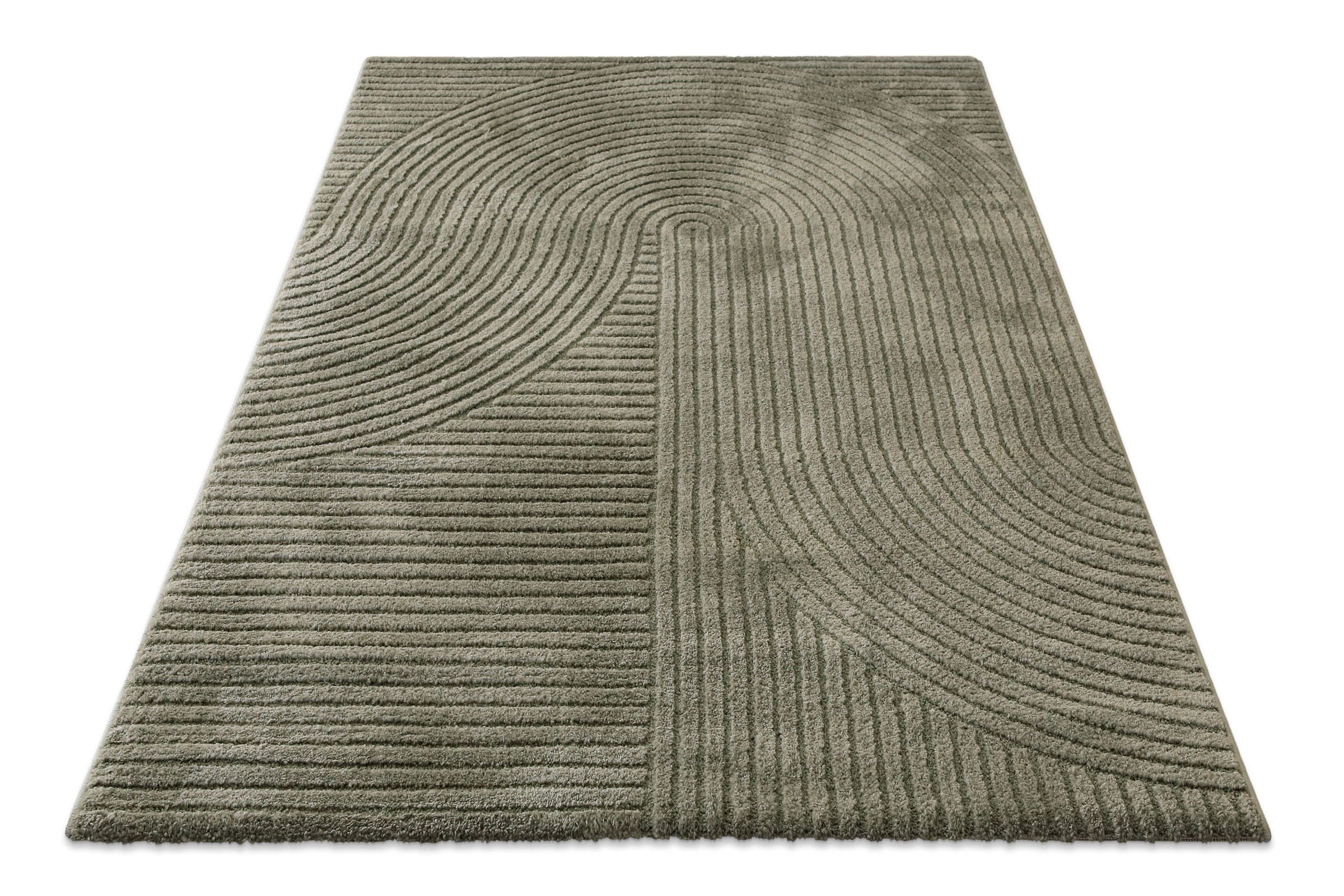 Wecon home Teppich »Bolen« rechteckig 14 mm Höhe Gewebter Teppich, Kurzflor, 3D Design, pflegeleicht, Wohnzimmer