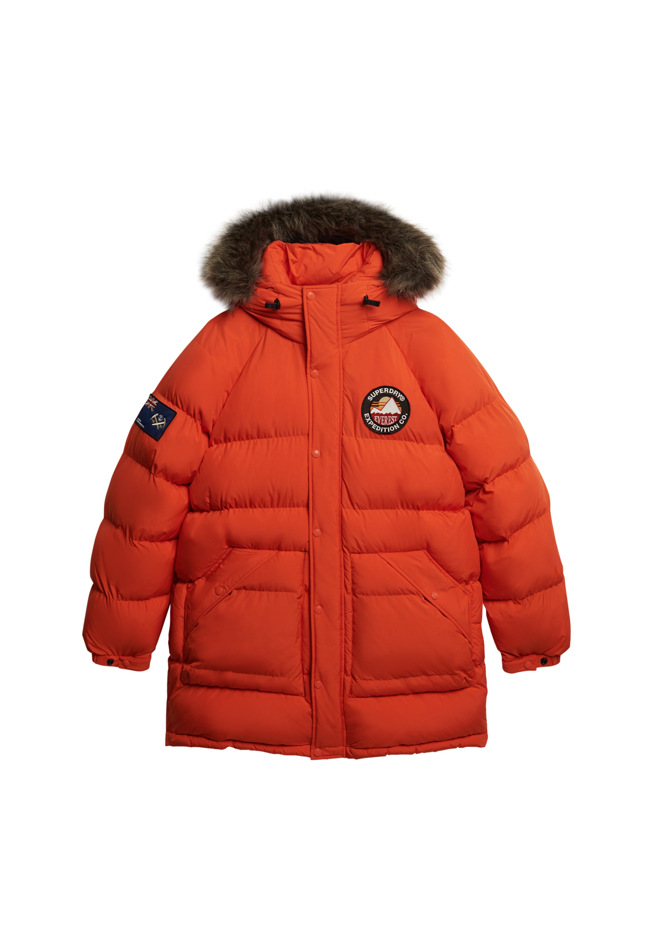 Superdry Veste matelassée »EVEREST LONGLINE BAFFLED PARKA« mit Kapuze