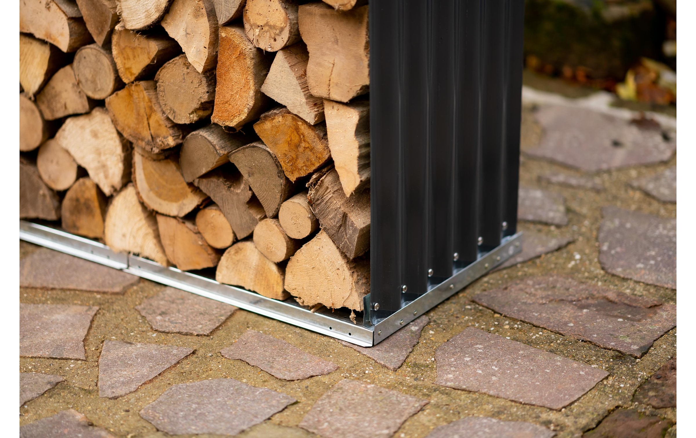 WESTMANN Étagère pour bois de cheminée en acier galvanisé