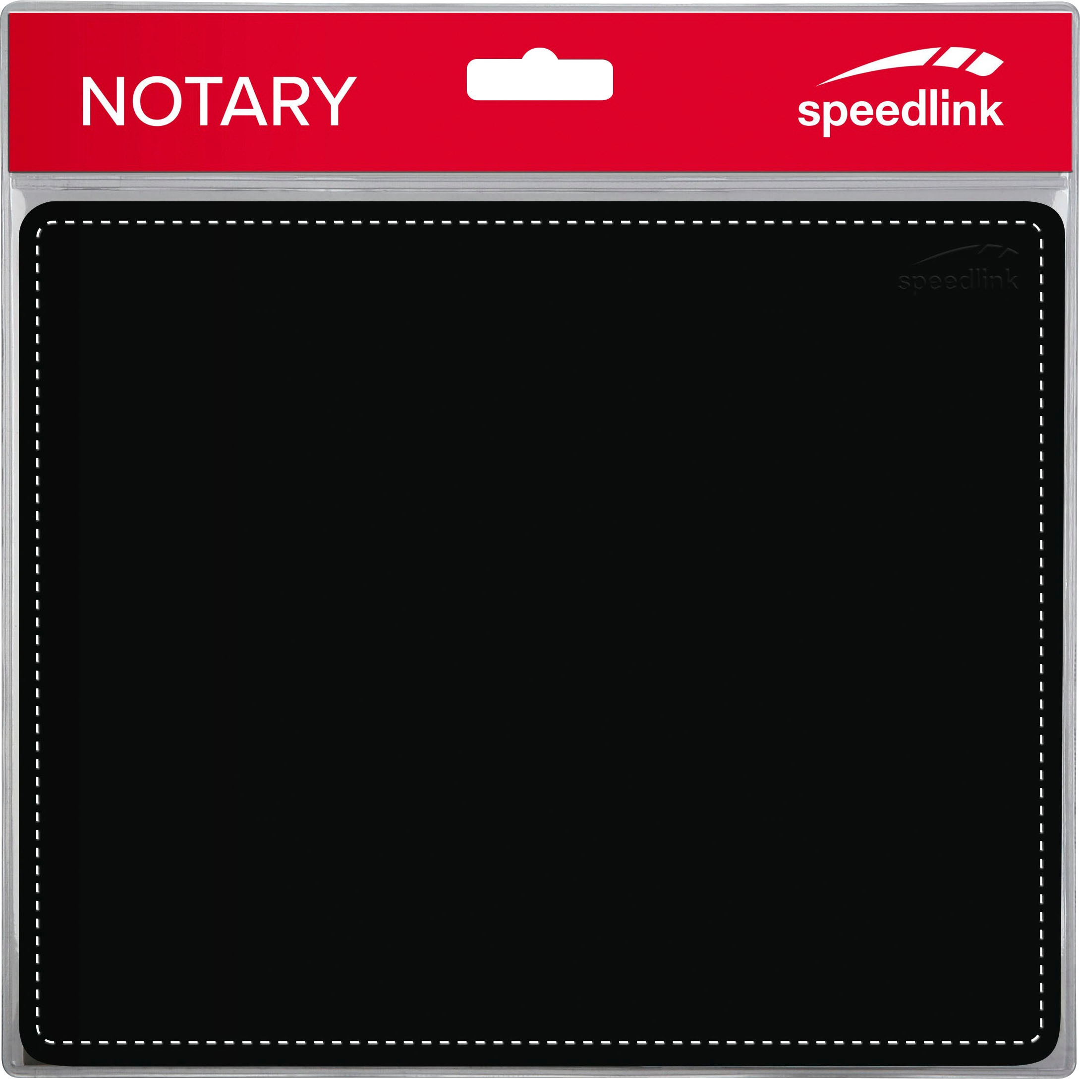 Speedlink Tapis de souris »NOTARY Soft Touch, schwarz« mit Lederoptik, weiche Oberfläche und genähter Rand
