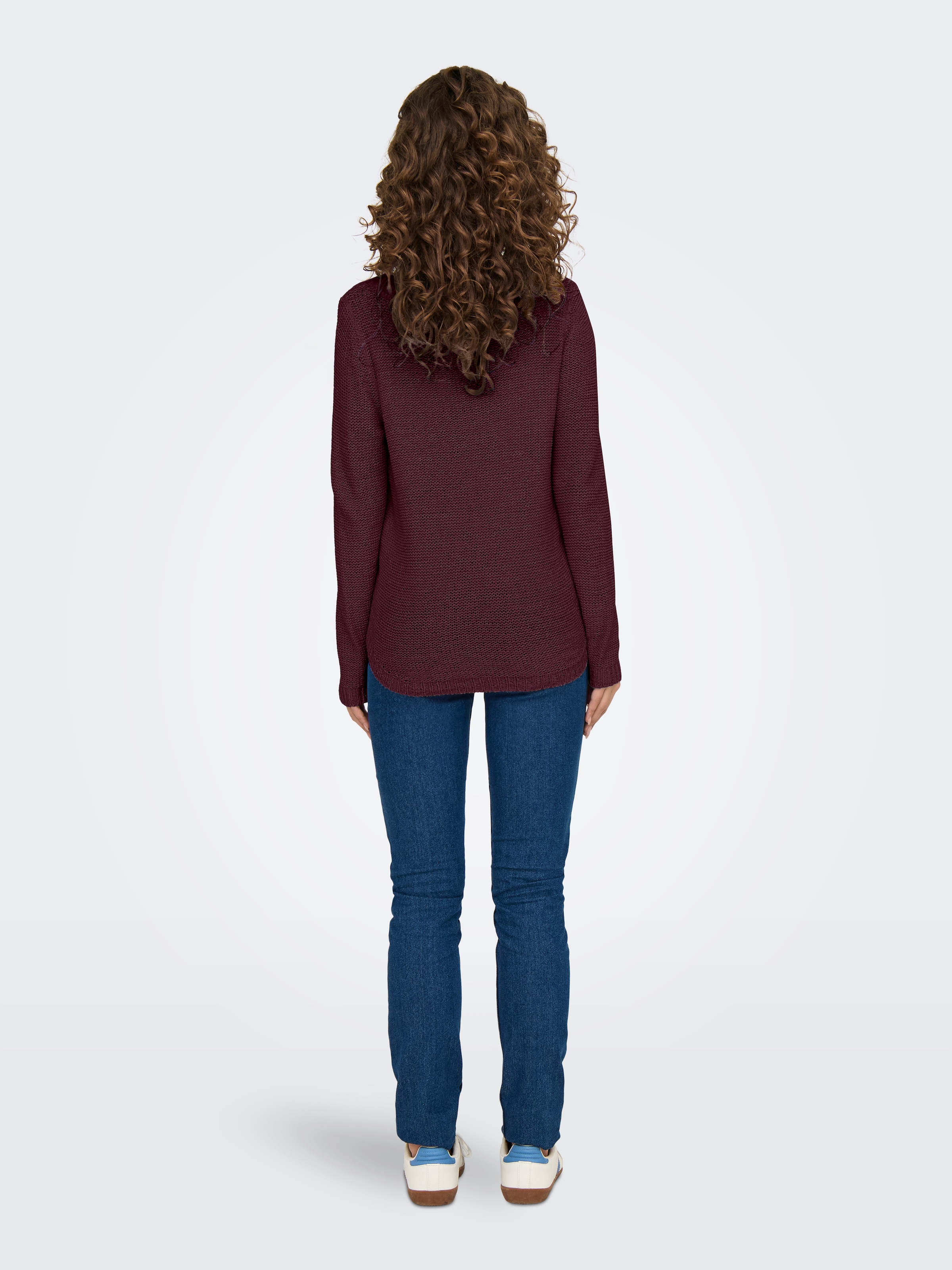 ONLY Strickpullover »ONLGEENA XO L/S PULLOVER KNT NOOS« Materialmix, regular fit